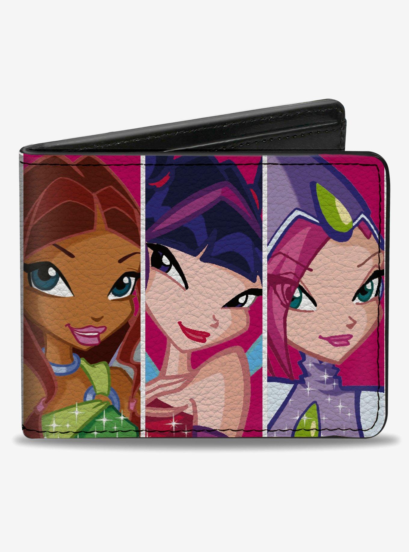 Winx Club Fairies Character Pose Blocks Multi Bifold Wallet, , hi-res