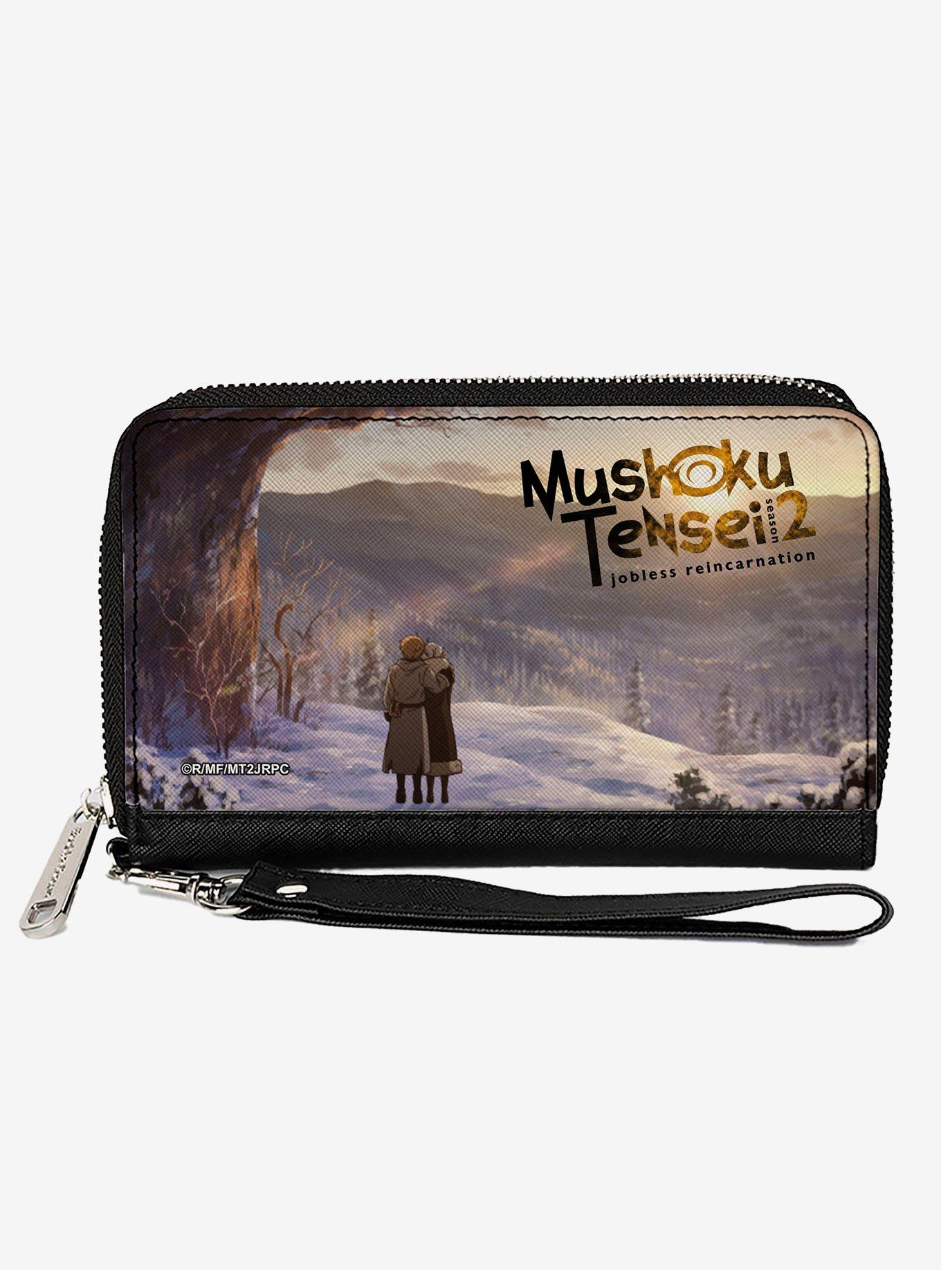 Mushoku Tensei Jobless Reincarnation Rudeus and Sylphiette Snowy Forest Scene Zip Around Wallet, , hi-res