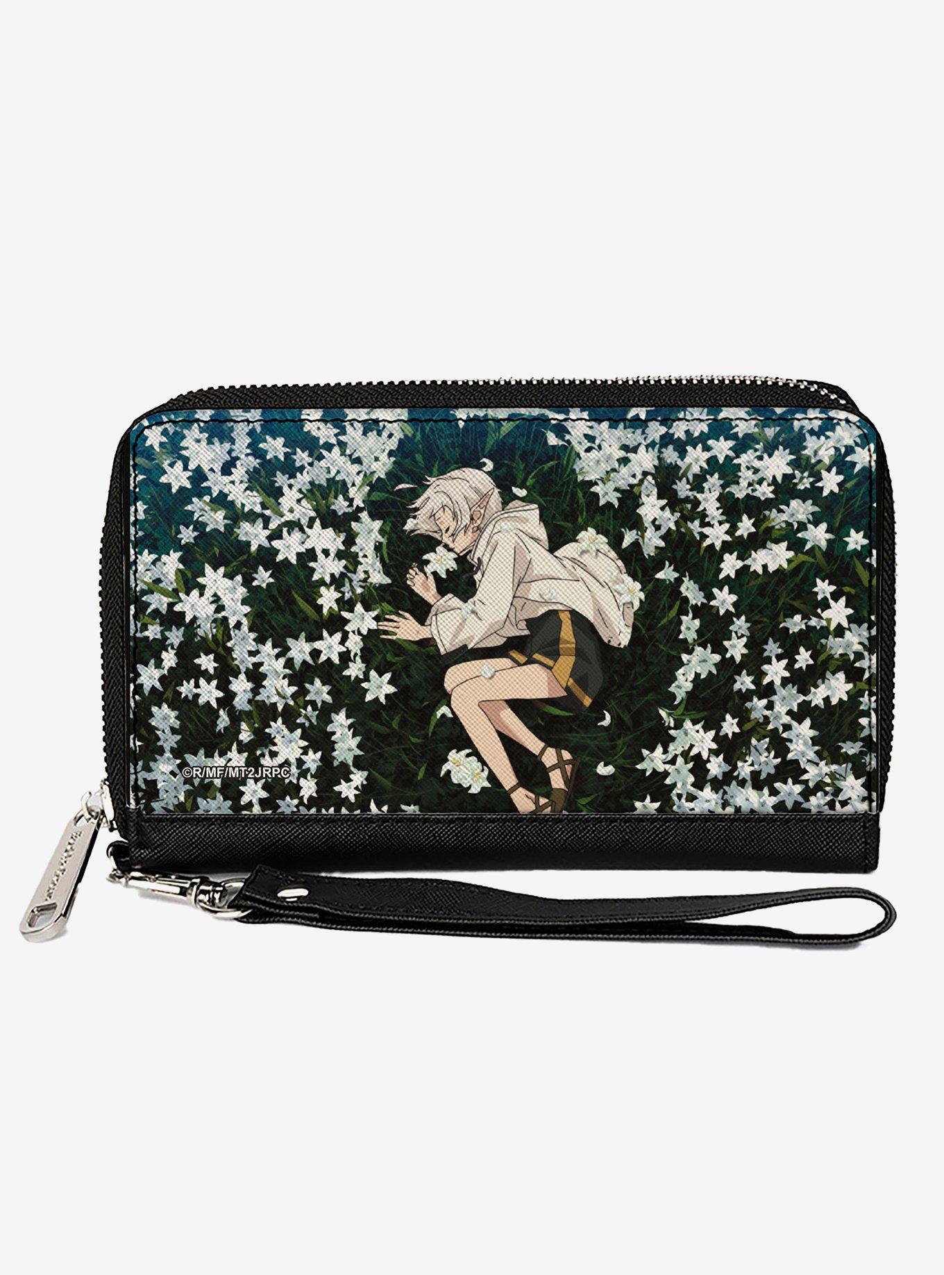 Mushoku Tensei Jobless Reincarnation Sylphiette Sleeping On Flowers Scene Zip Around Wallet, , hi-res
