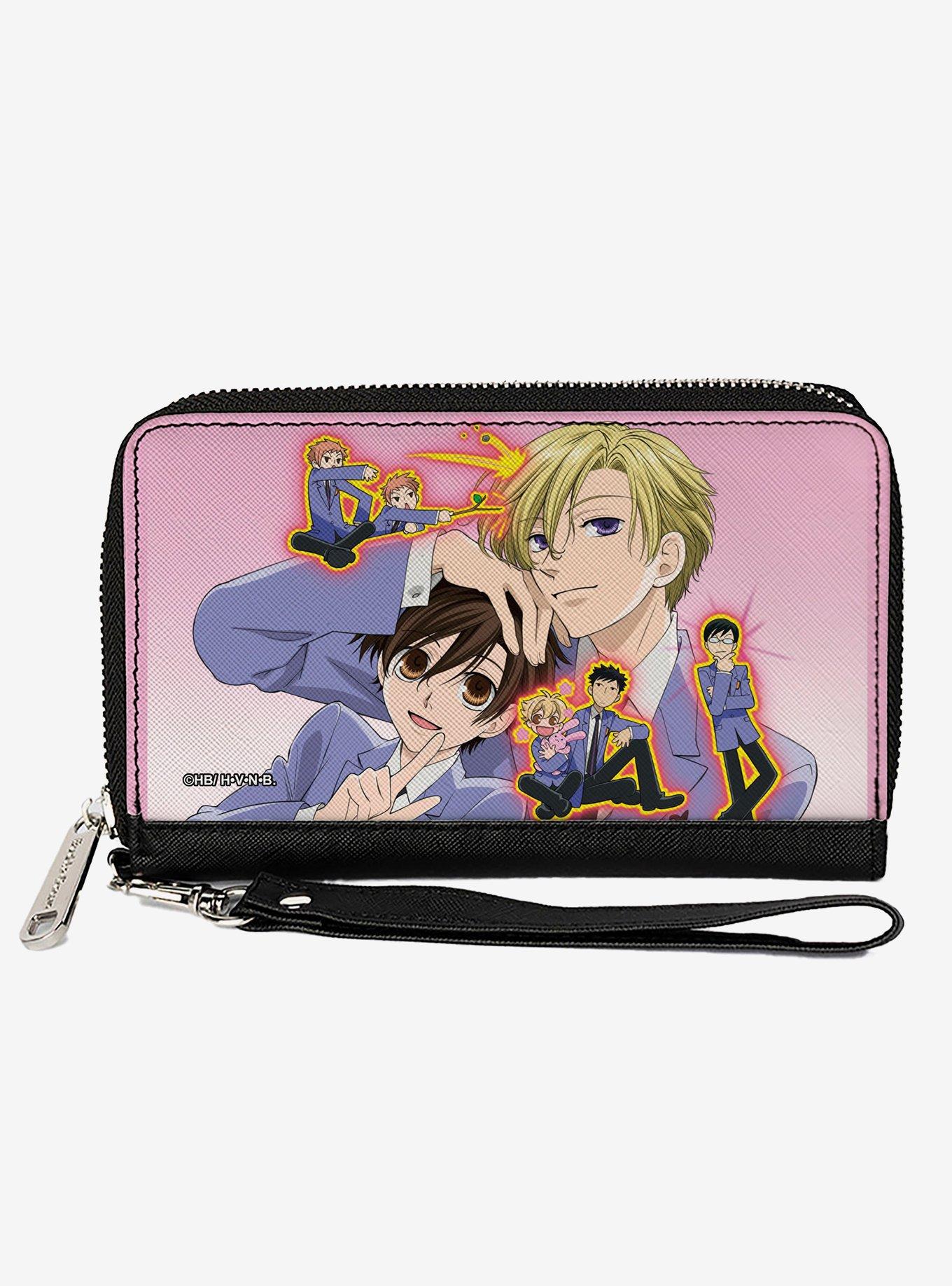 Ouran High School Host Club Character Group Pose Zip Around Wallet, , hi-res