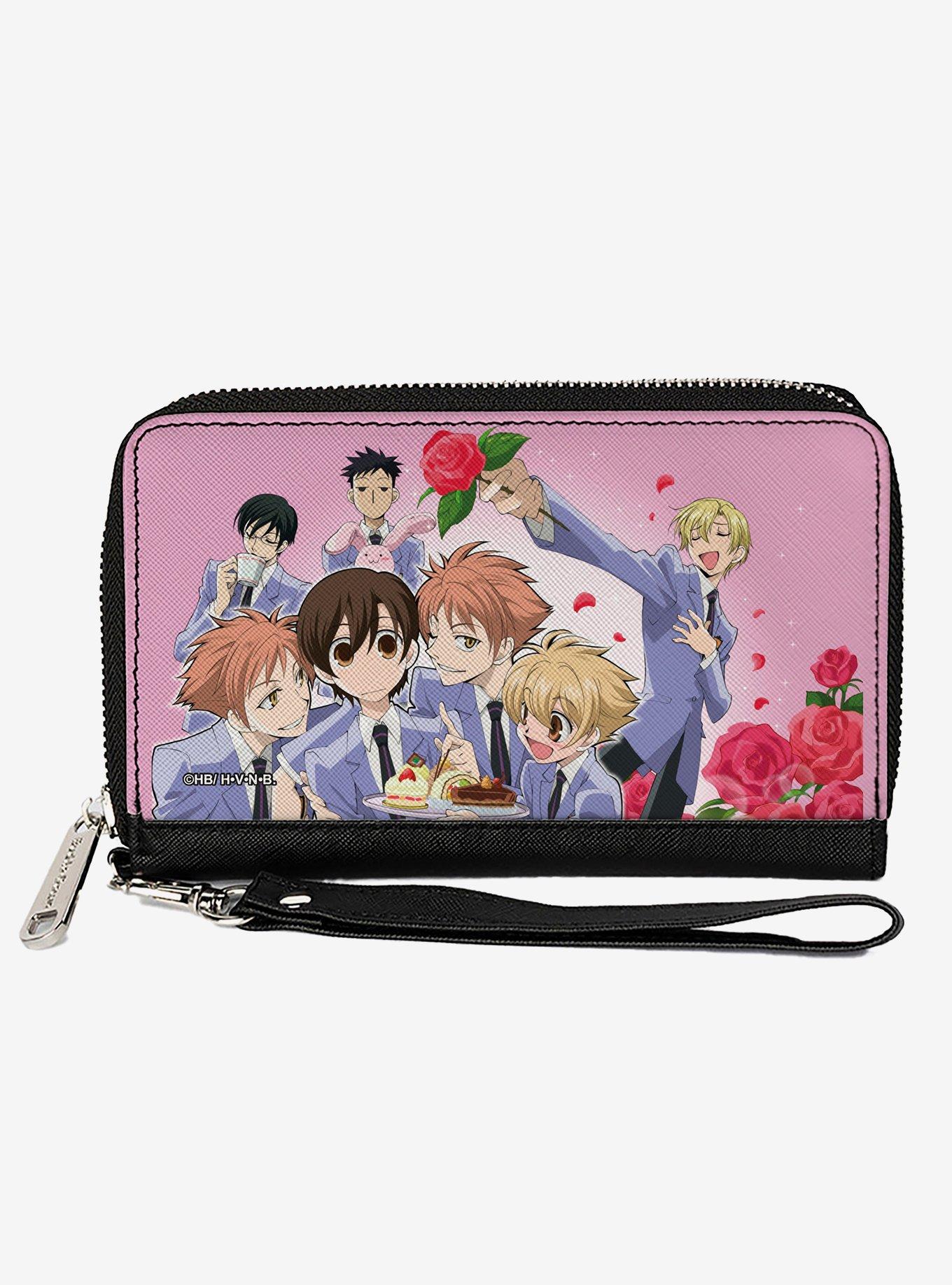 Ouran High School Host Club Group Pose and Tamaki Singing Pose Zip Around Wallet, , hi-res