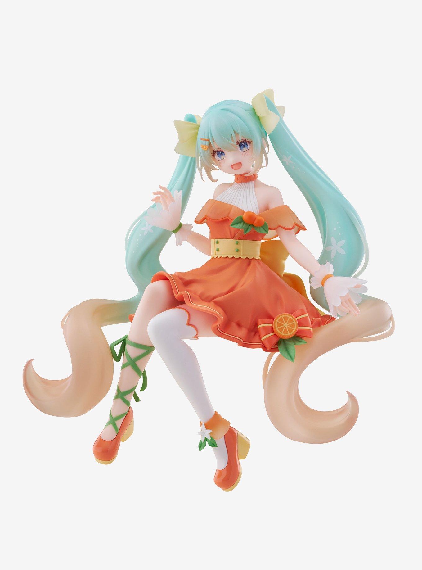 Vocaloid Hatsune Miku (Citrus Ver.) Noodle Stopper Figure, , hi-res