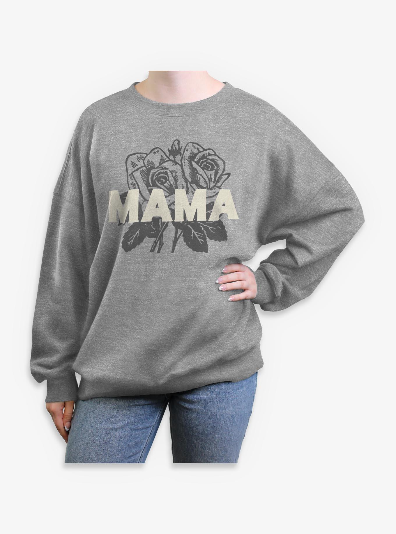 Mama Rose Floral Girls Oversized Sweatshirt
