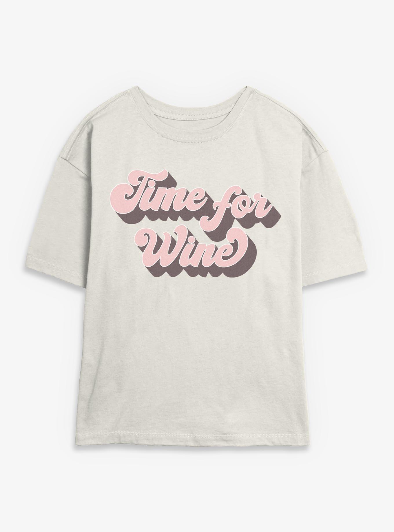 Mom Wine Time Girls Skimmer T-Shirt, , hi-res