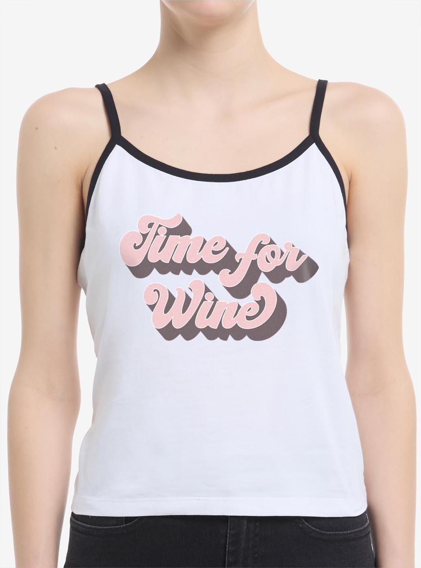 Mom Wine Time Girls Cami, , hi-res