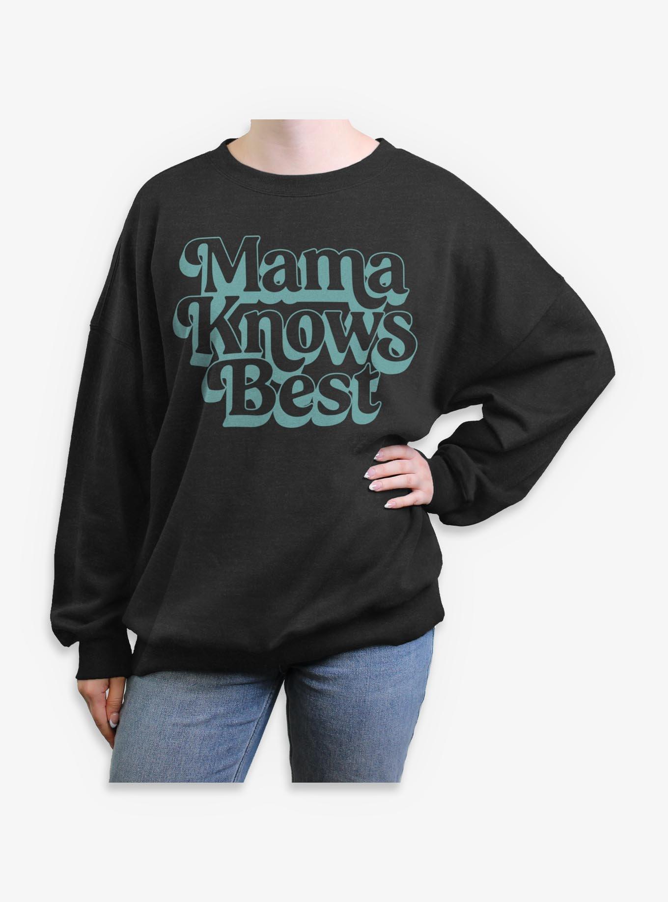Mama Knows Best Girls Oversized Sweatshirt, , hi-res