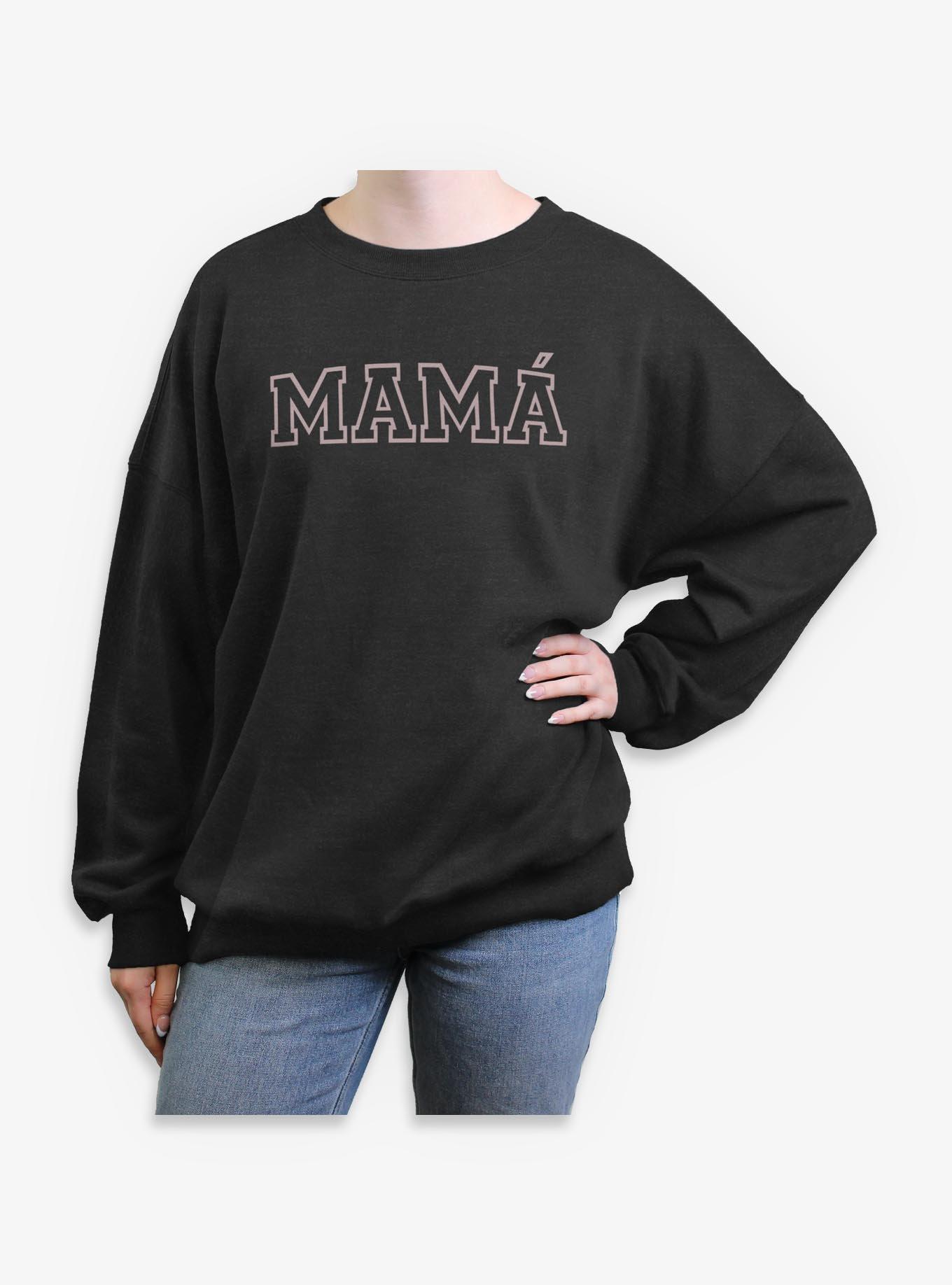 Mama College Girls Oversized Sweatshirt, , hi-res