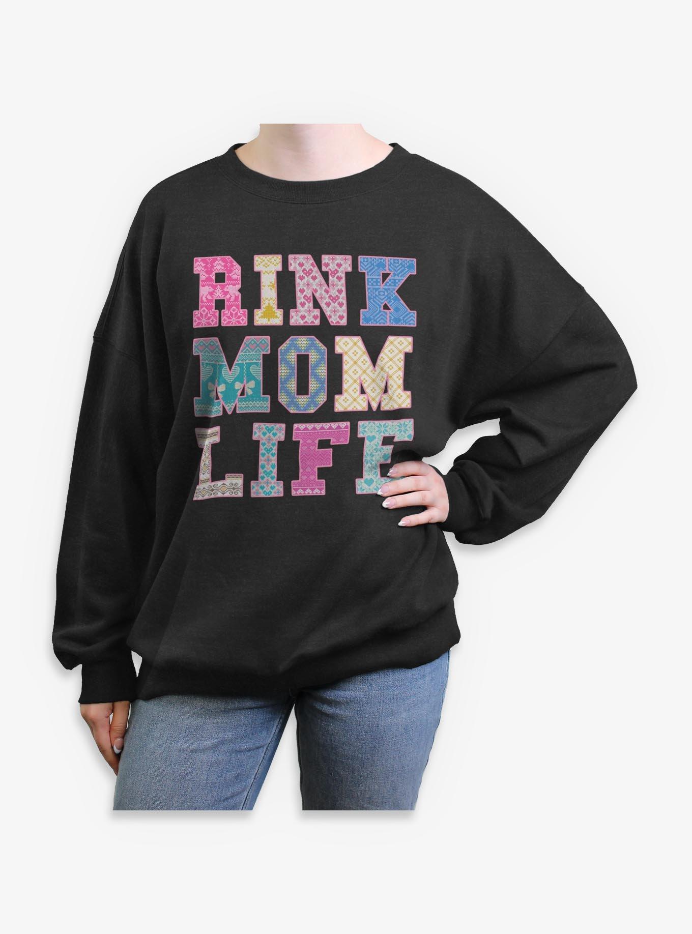 Rink Mom Life Girls Oversized Sweatshirt, , hi-res