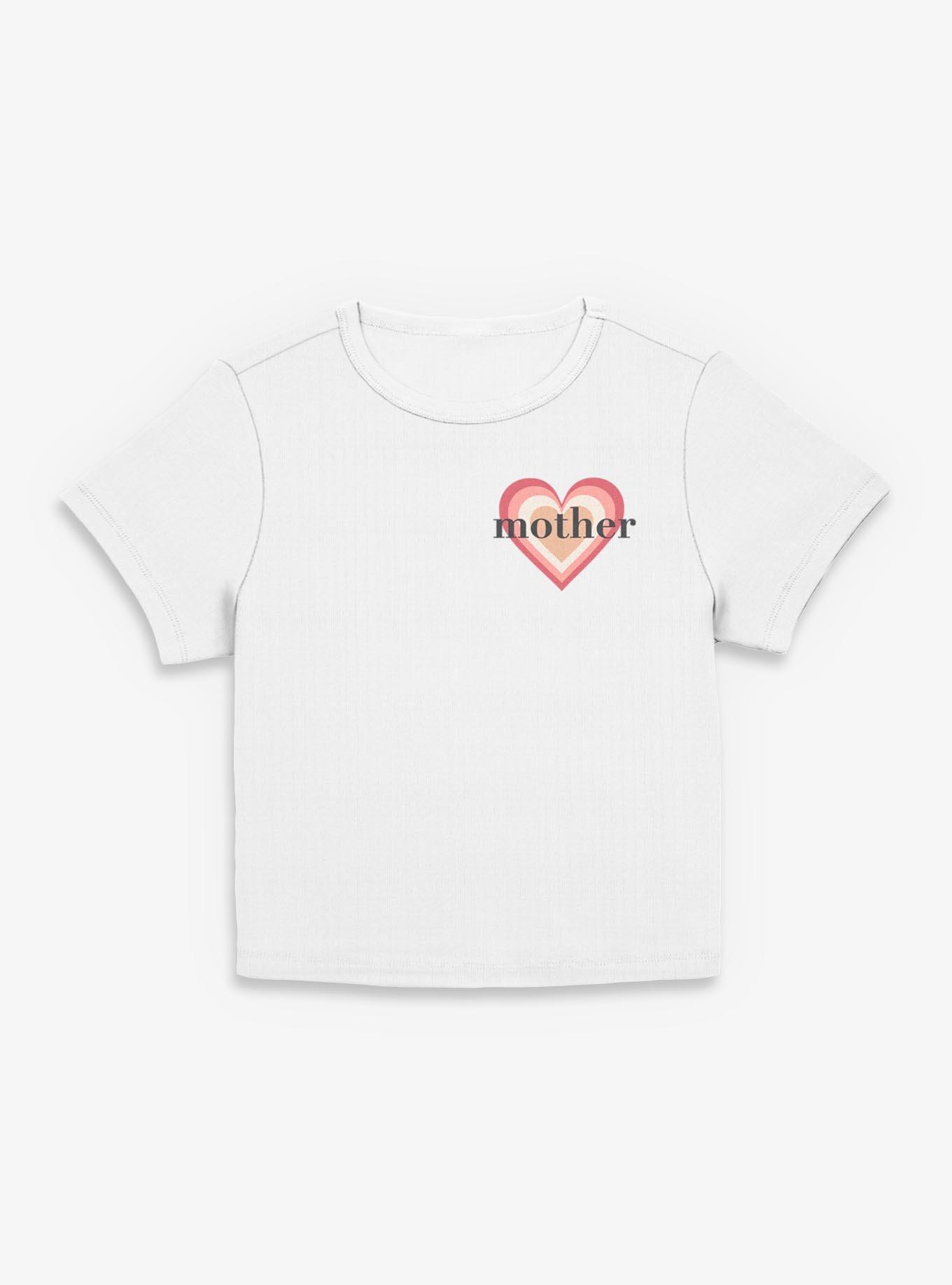 Mother Retro Heart Girls Baby T-Shirt, , hi-res