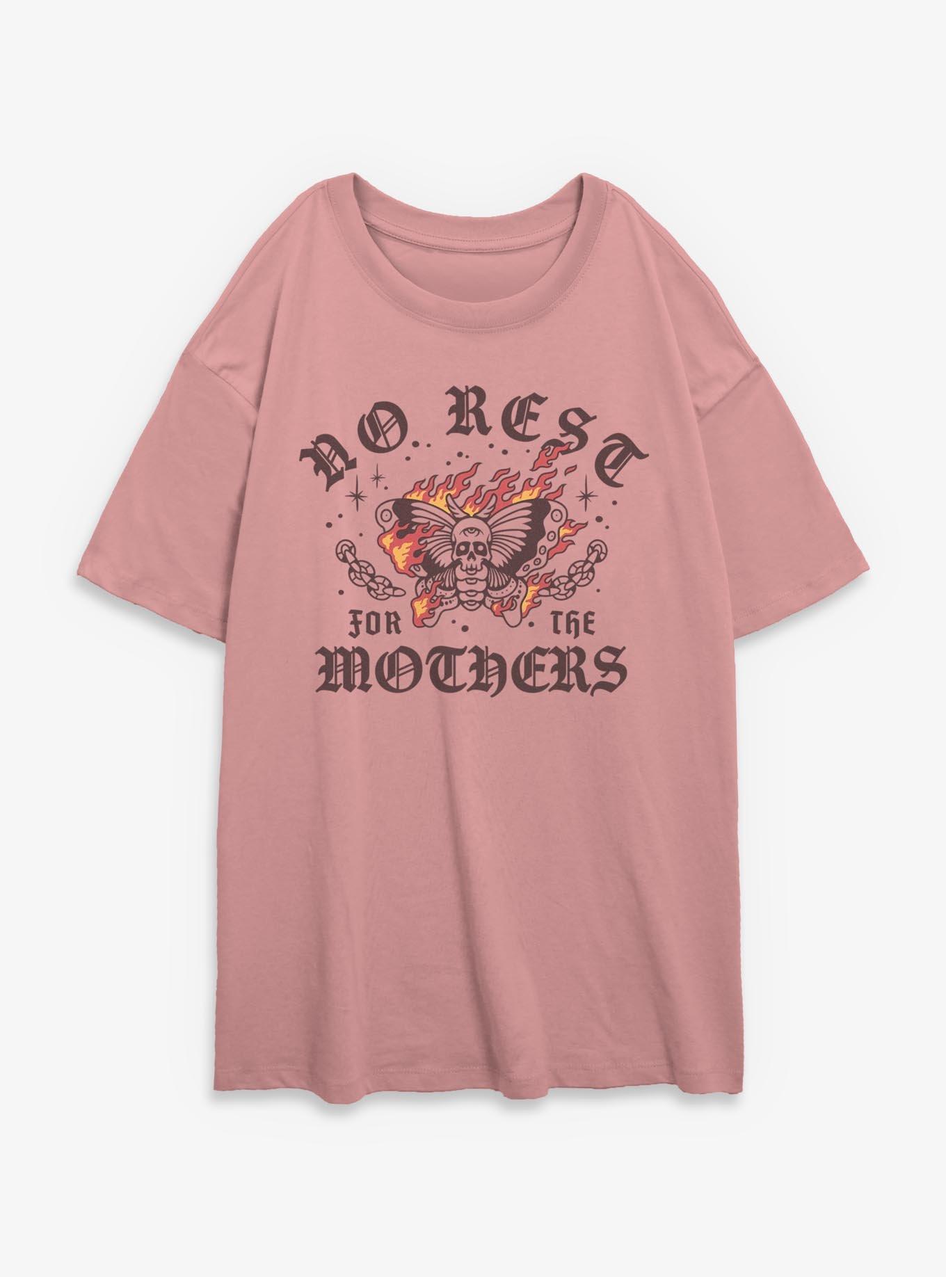 No Rest For The Mothers Girls Oversized T-Shirt, , hi-res