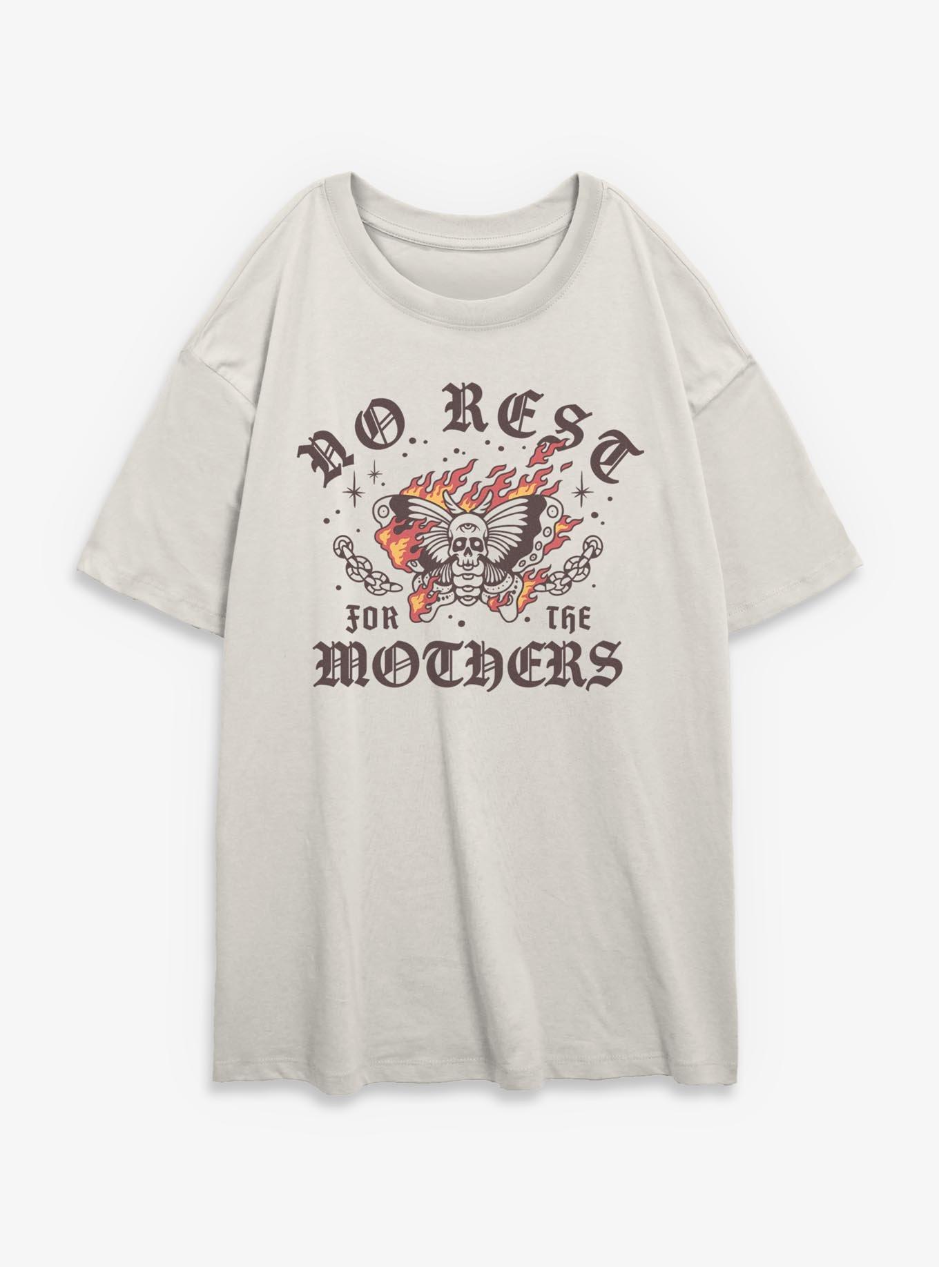 No Rest For The Mothers Girls Oversized T-Shirt, , hi-res
