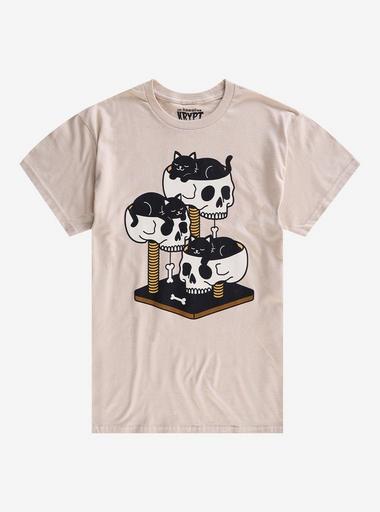 Skull Cat Tower T-Shirt By Kawaii Krypt | Hot Topic