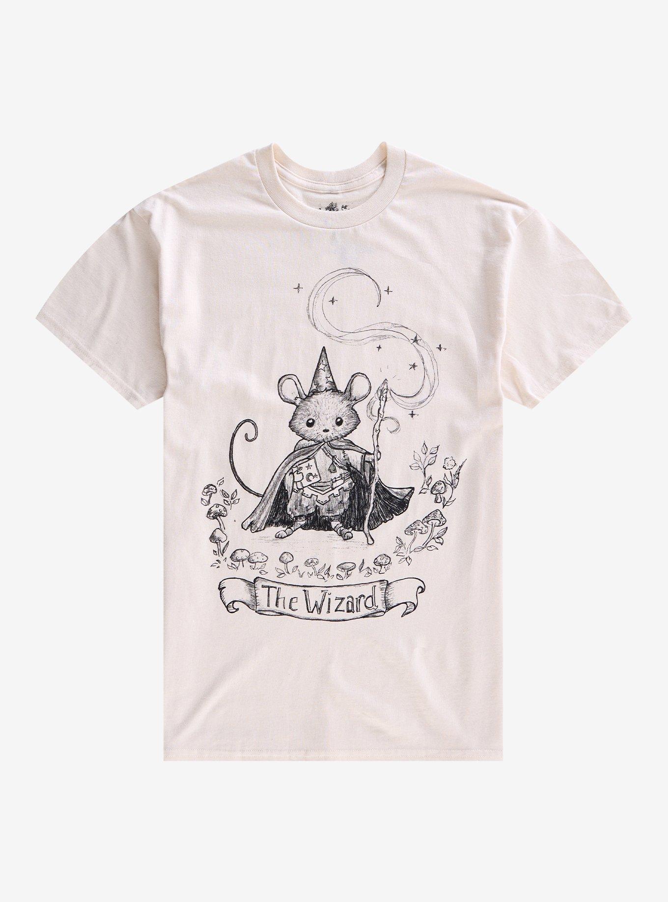 Mouse Wizard T-Shirt By Cat Mallard, , hi-res