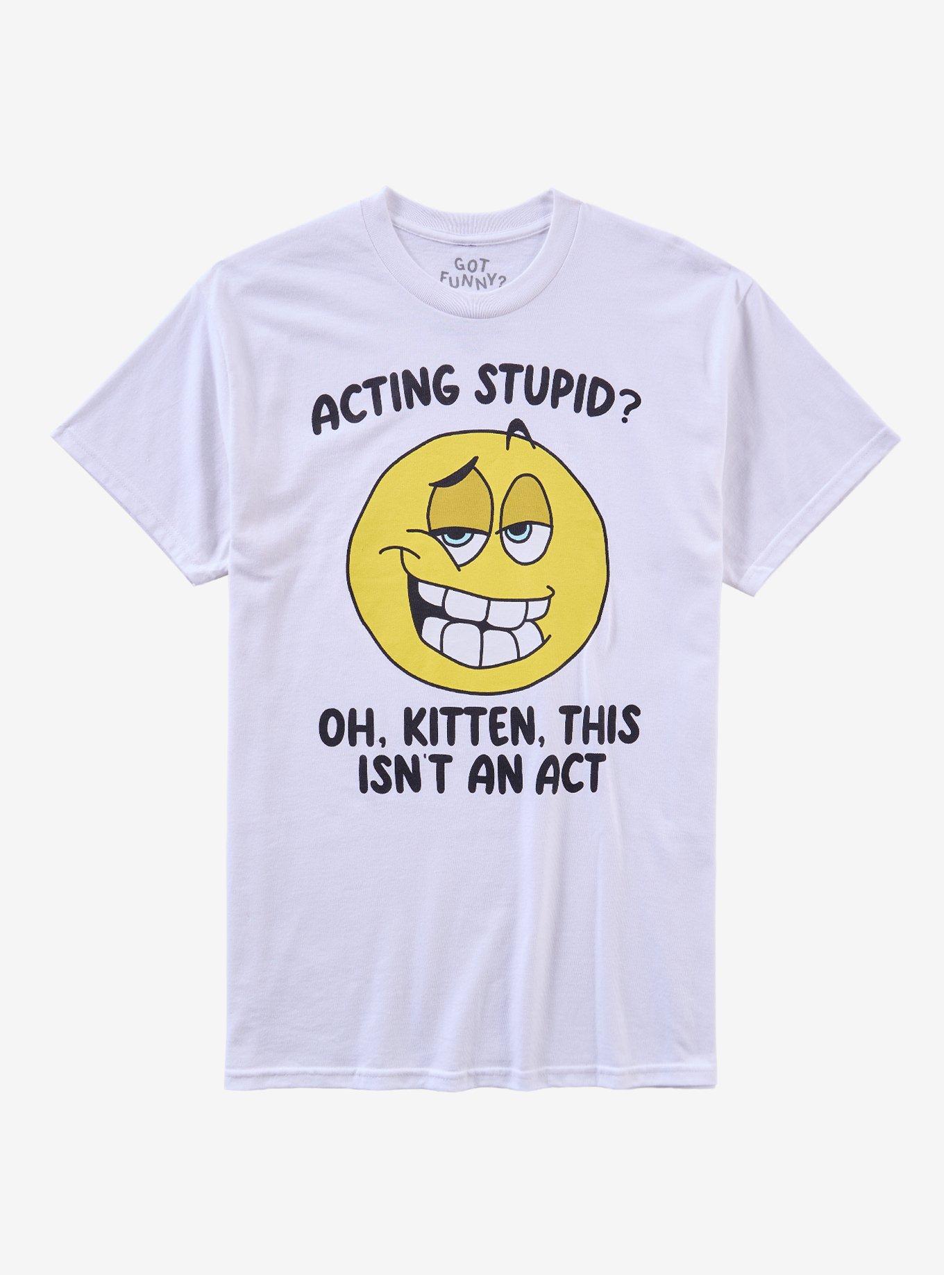 Not An Act Emoji T-Shirt By Got Funny?, , hi-res