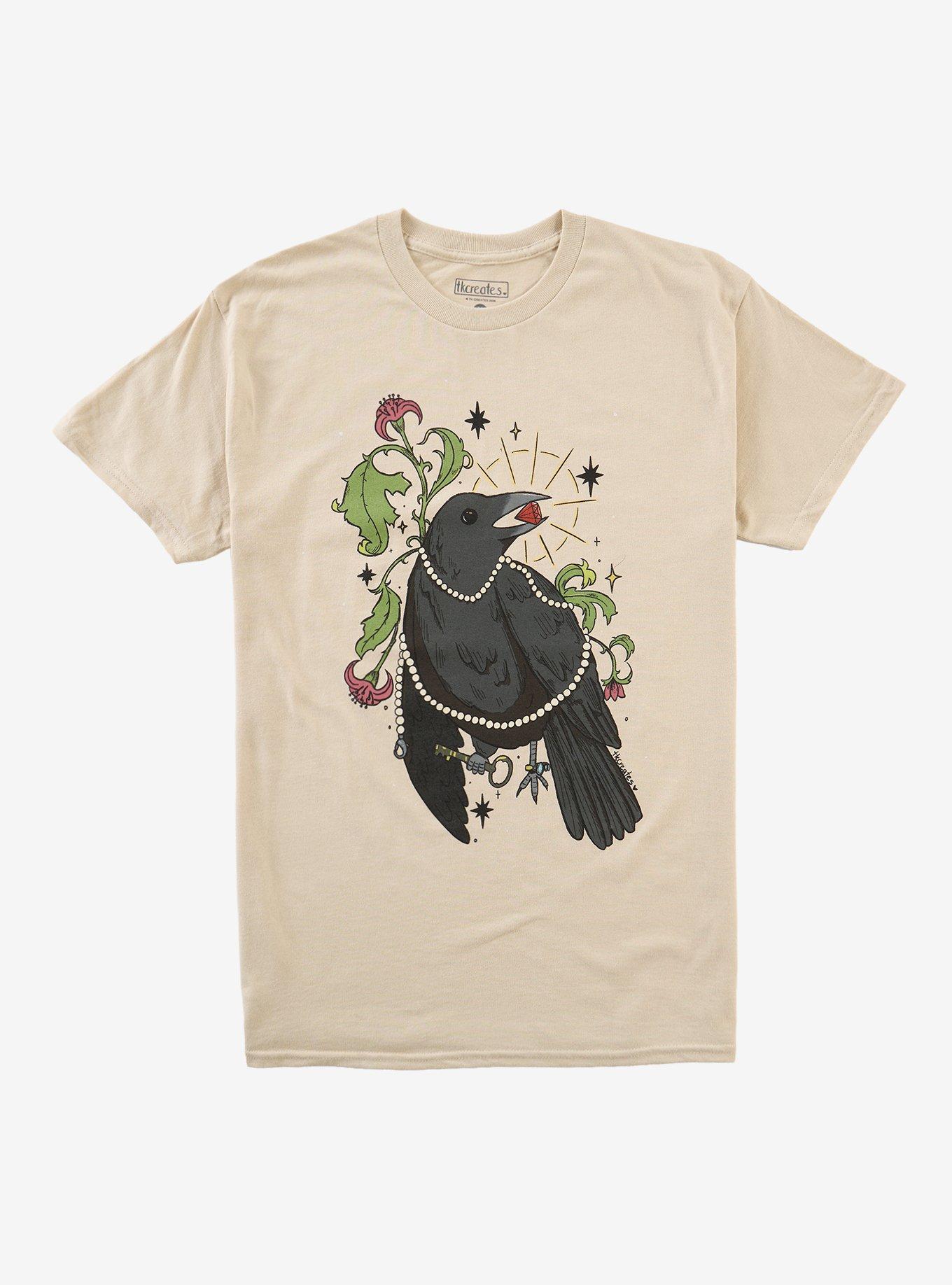 Crow Jewel T-Shirt By TKcreates, , hi-res