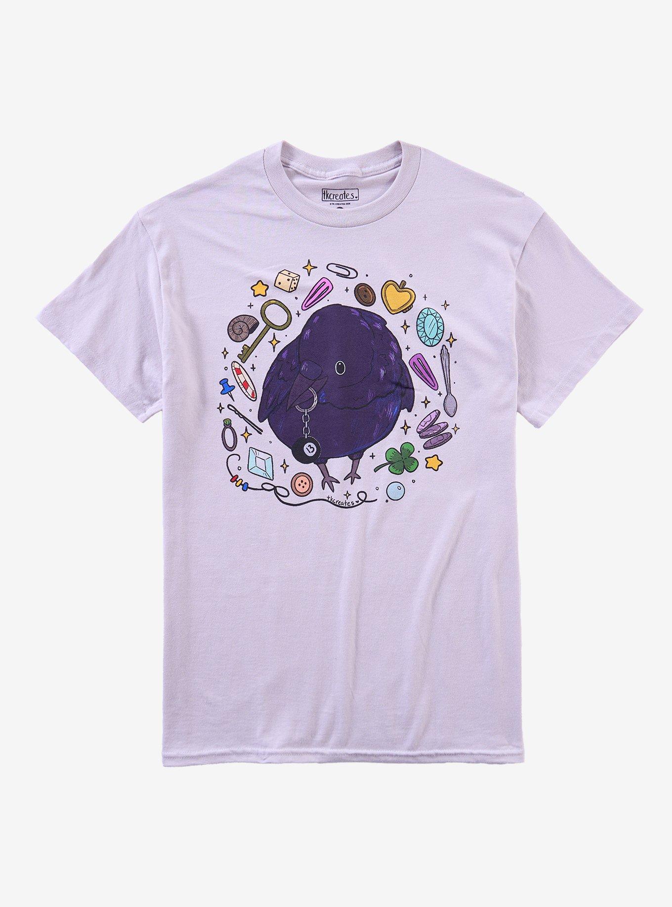 Crow Trinkets T-Shirt By TK Creates, , hi-res