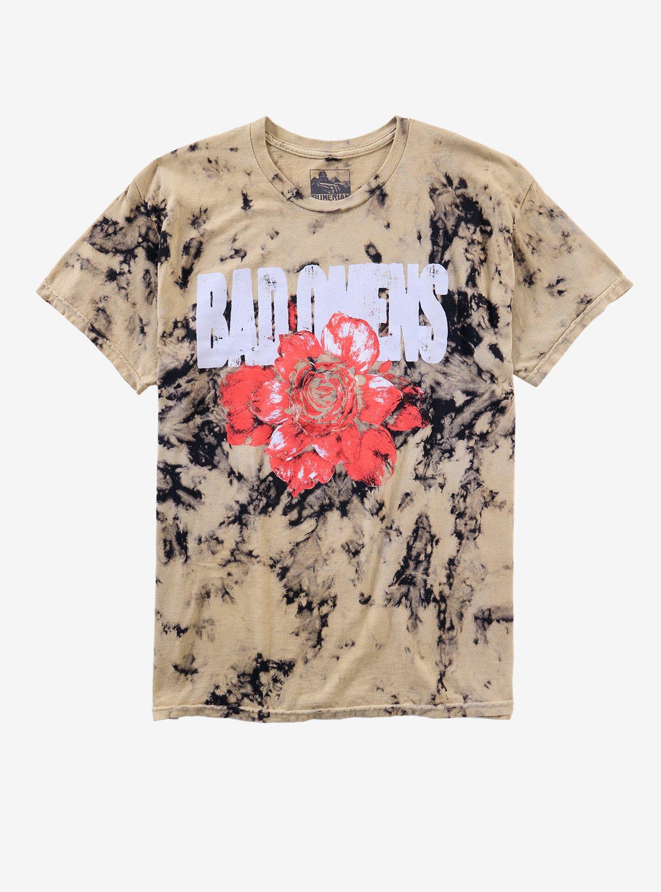 Bad Omens Flower Bleach Wash T-Shirt, , hi-res