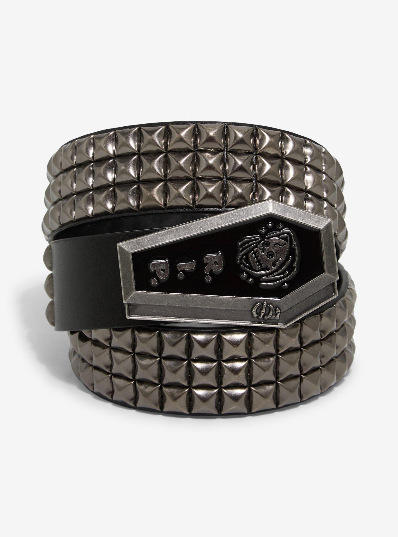 Coffin Pyramid Stud Belt