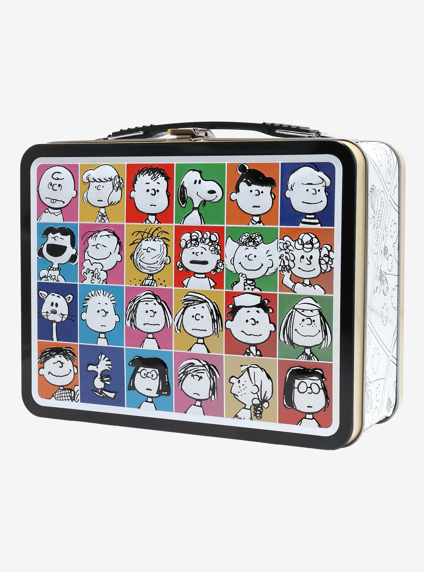 Peanuts Character Grid Tin Lunch Box, , hi-res