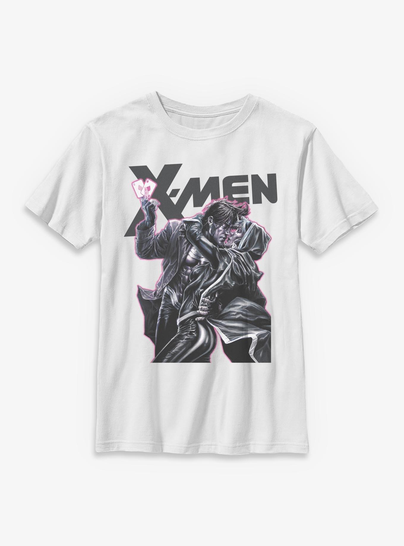 Marvel X-Men '97 Gambit Rogue Kiss Youth T-Shirt BoxLunch Exclusive, , hi-res