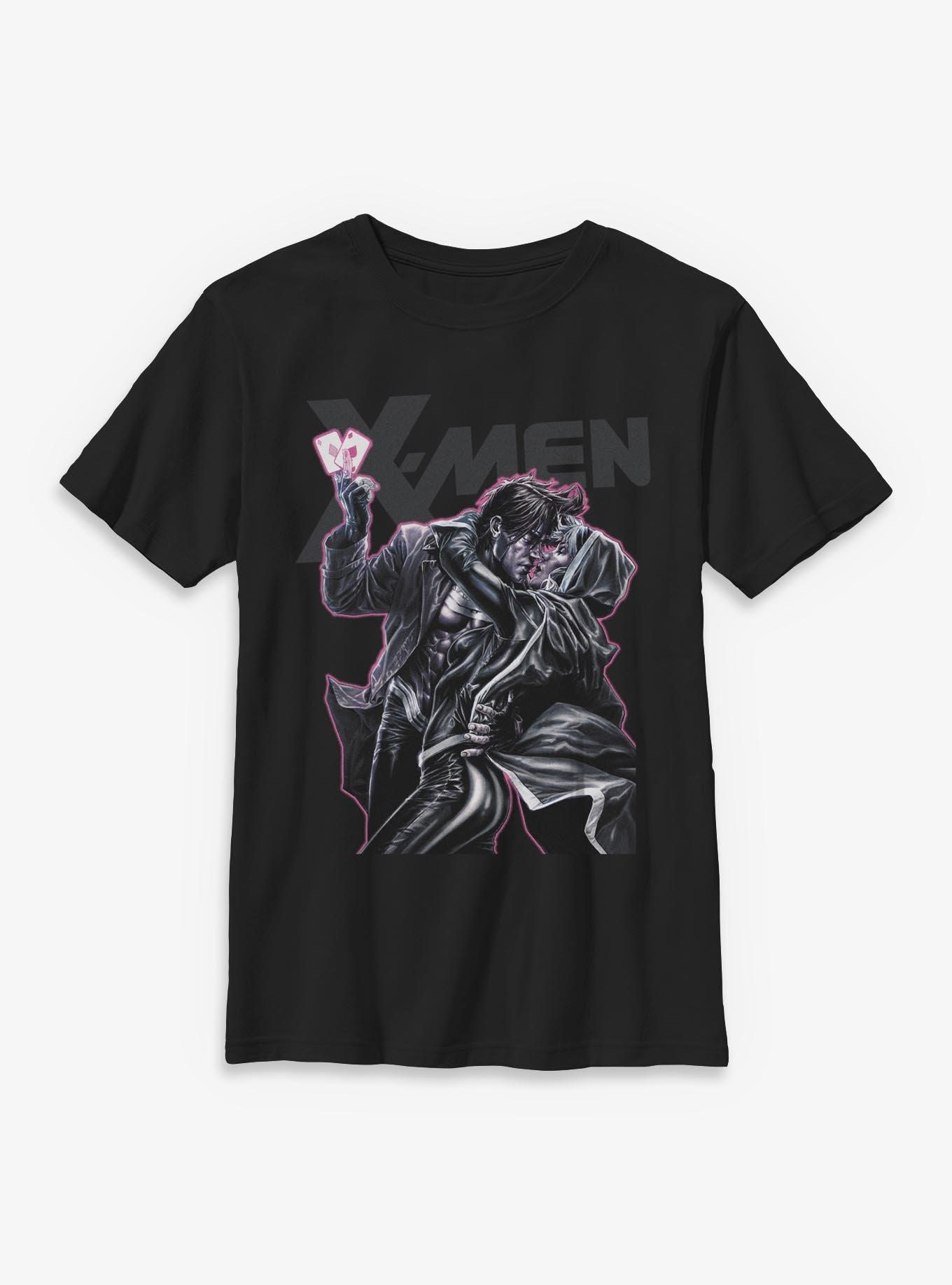 Marvel X-Men '97 Gambit Rogue Kiss Youth T-Shirt BoxLunch Exclusive, , hi-res
