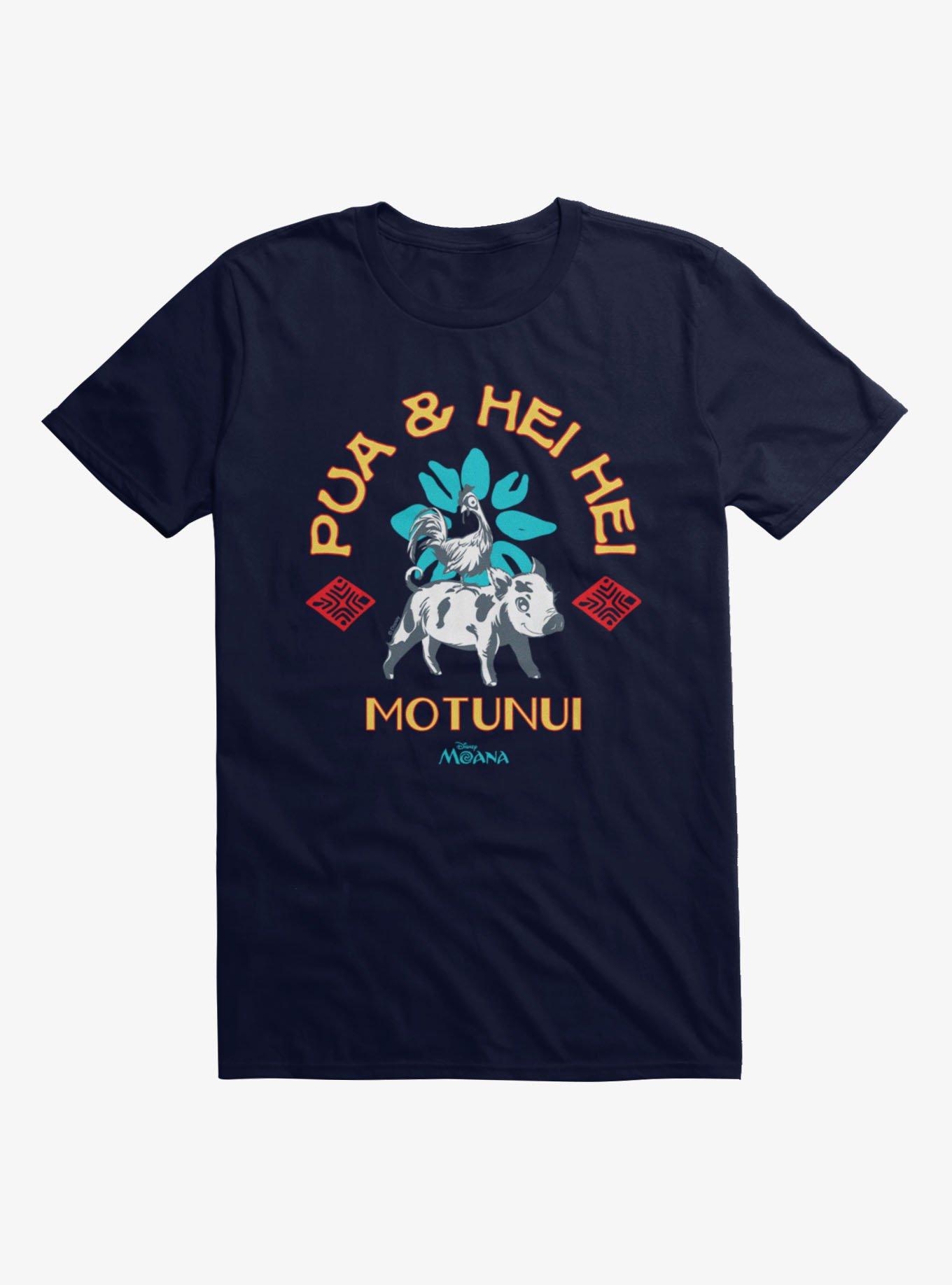 Disney Moana Pua And Hei Hei Motunui T-Shirt Hot Topic Exclusive, , hi-res