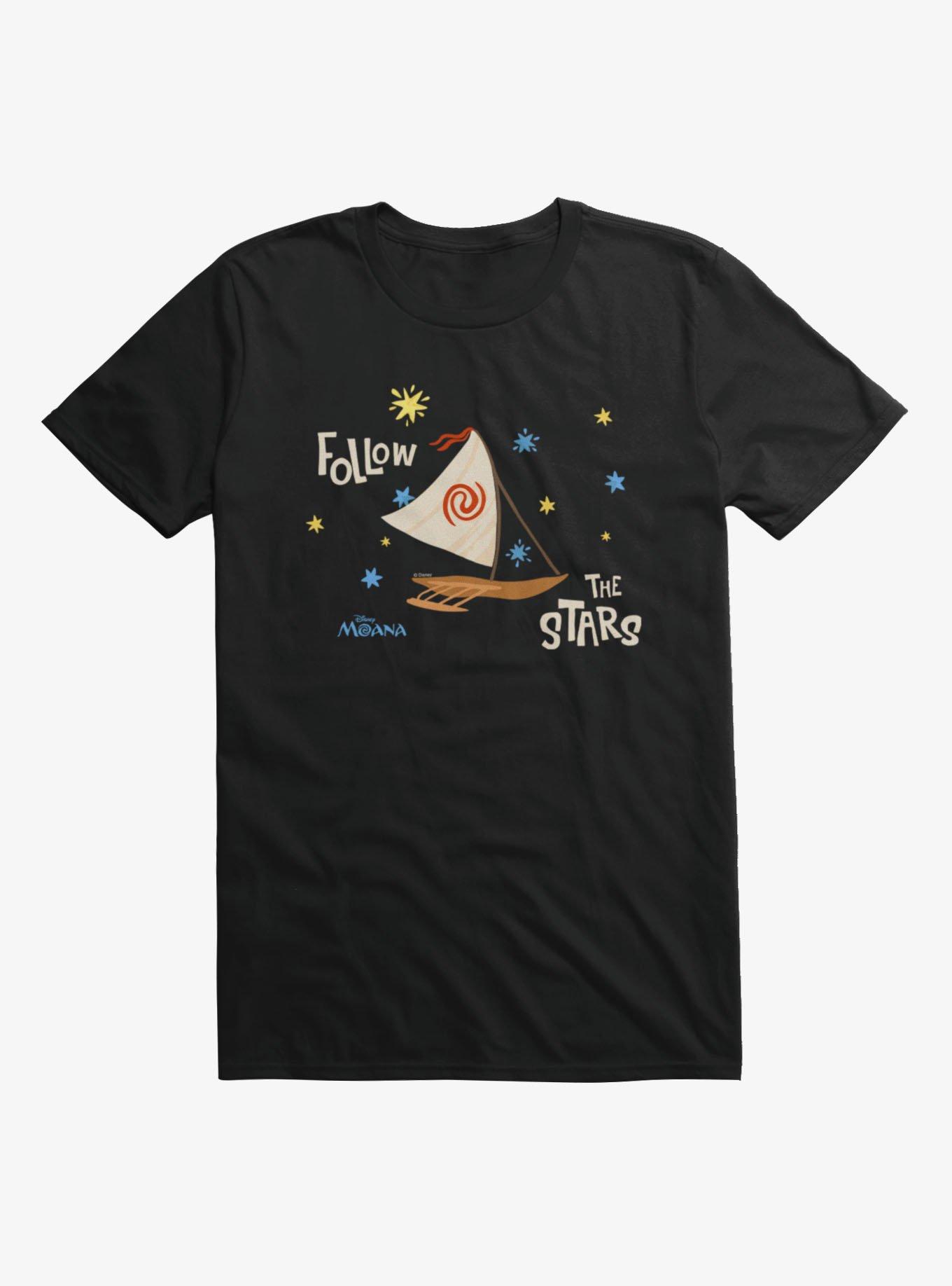 Disney Moana Follow The Stars Boat T-Shirt Hot Topic Exclusive, , hi-res