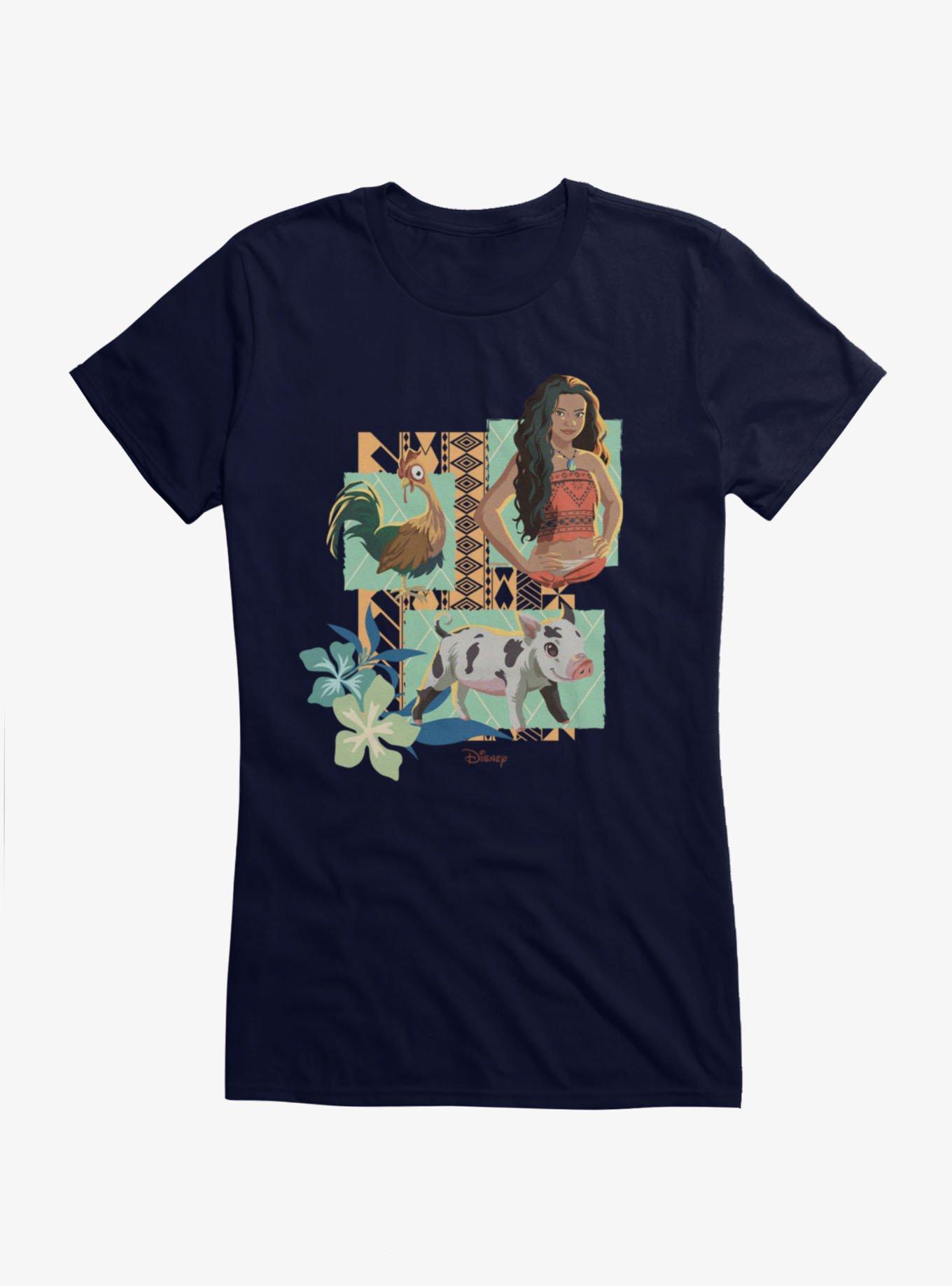 Disney Moana Hei Hei Pua Squares Girls T-Shirt, , hi-res