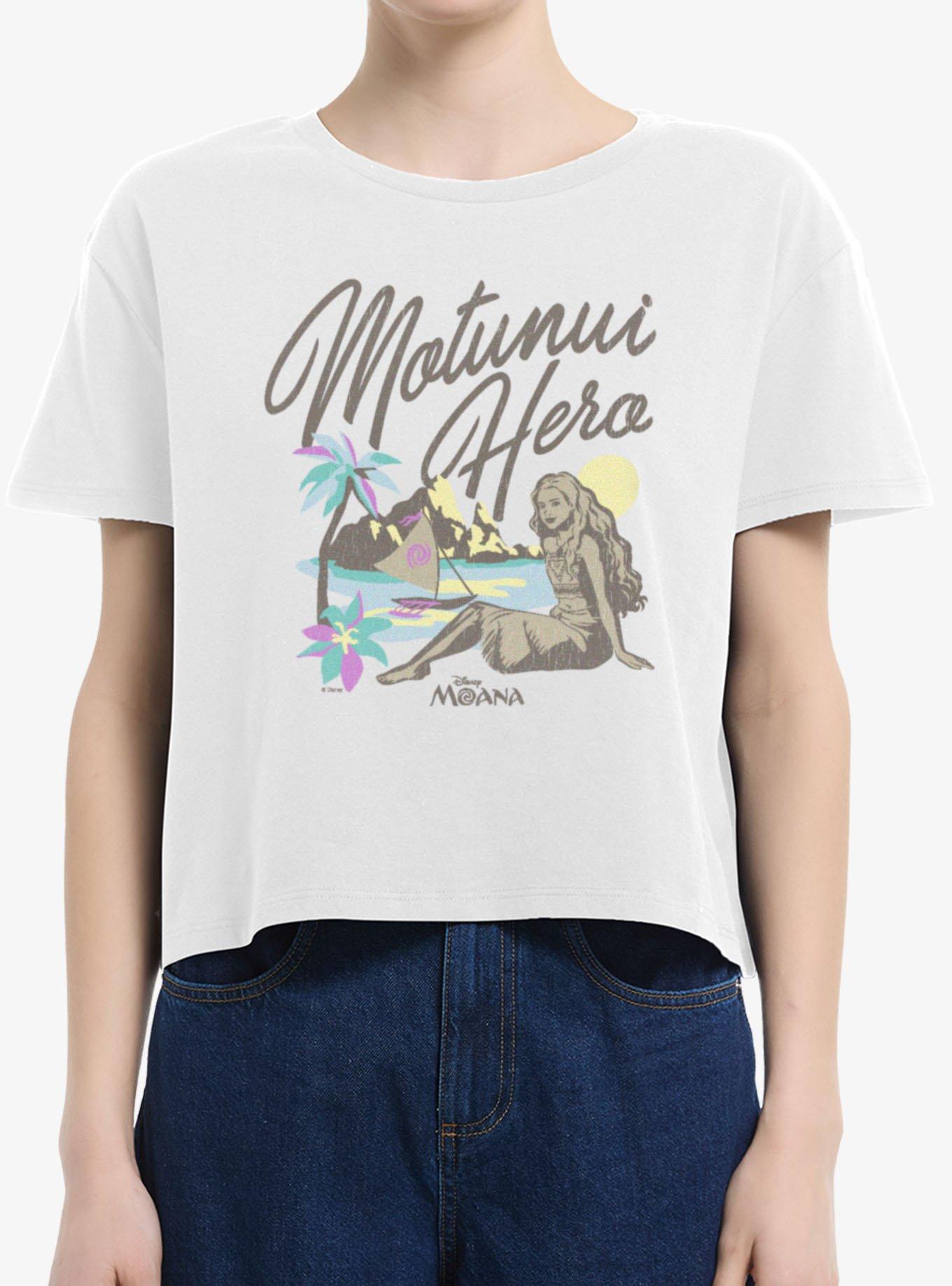 Disney Moana Motunui Hero Girls Boxy T-Shirt Hot Topic Exclusive, , hi-res
