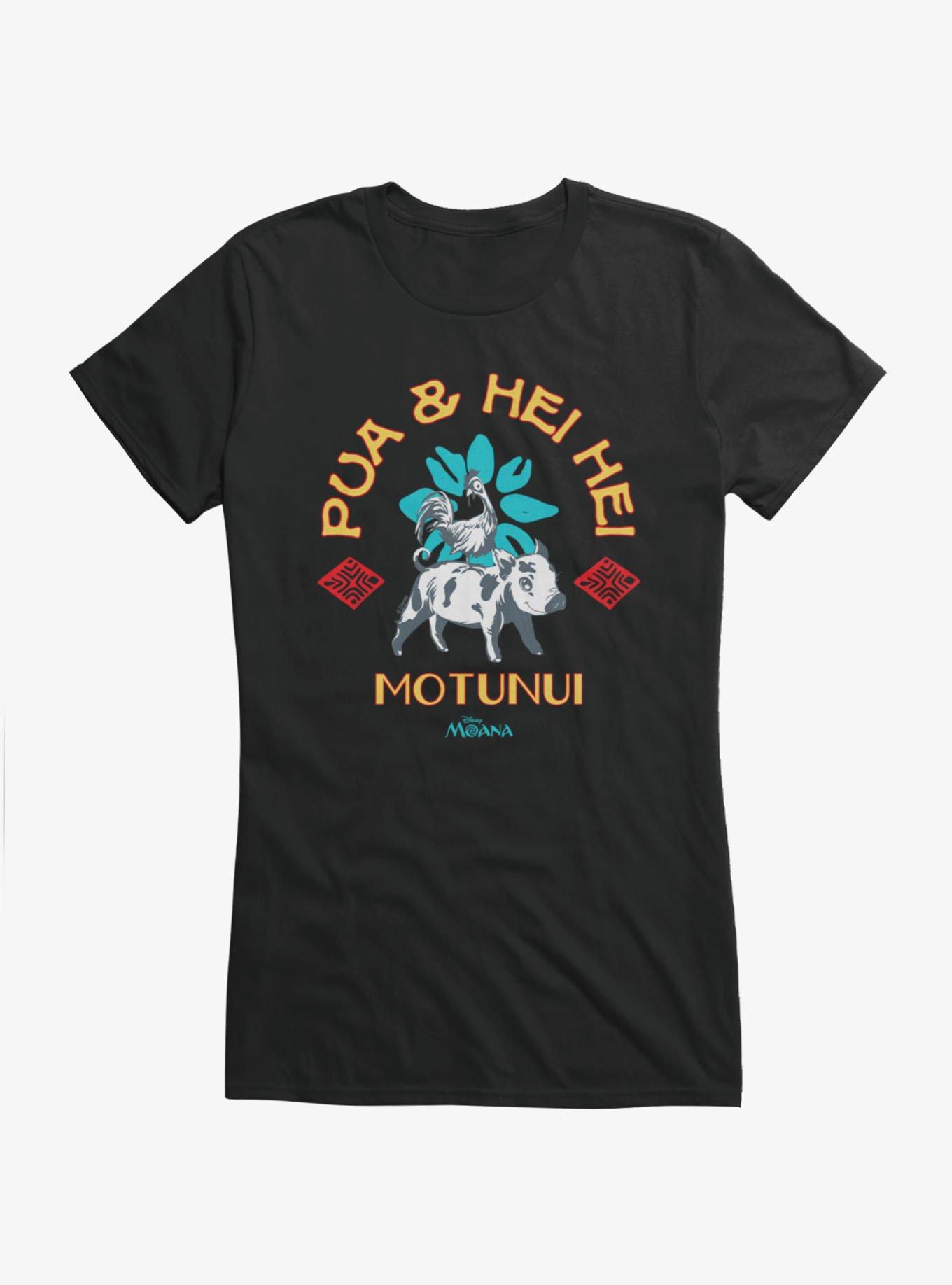 Disney Moana Pua And Hei Hei Motunui Girls T-Shirt Hot Topic Exclusive, , hi-res