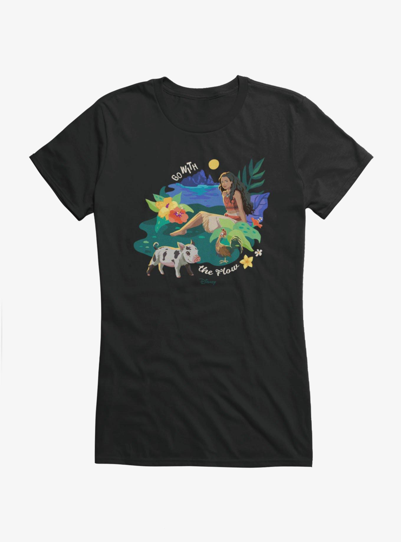 Disney Moana Go With The Flow Girls T-Shirt, , hi-res