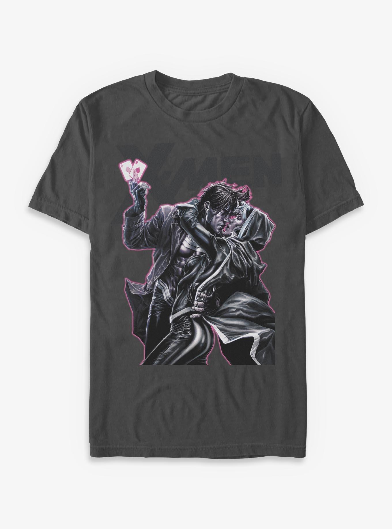 Marvel X-Men '97 Gambit Rogue Kiss T-Shirt BoxLunch Exclusive, , hi-res