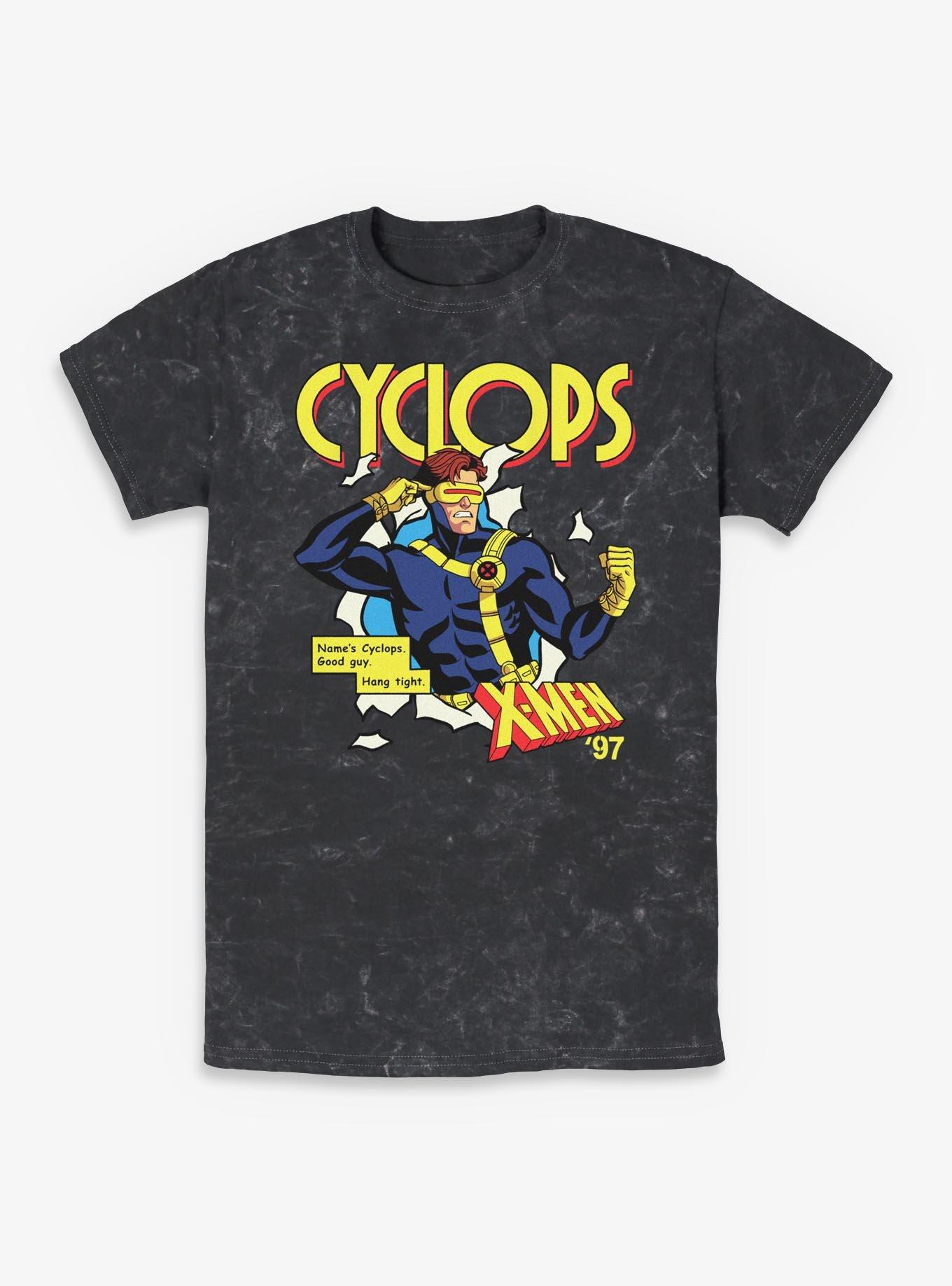 Marvel X-Men '97 Good Guy Cyclops Mineral Wash T-Shirt BoxLunch Exclusive, , hi-res