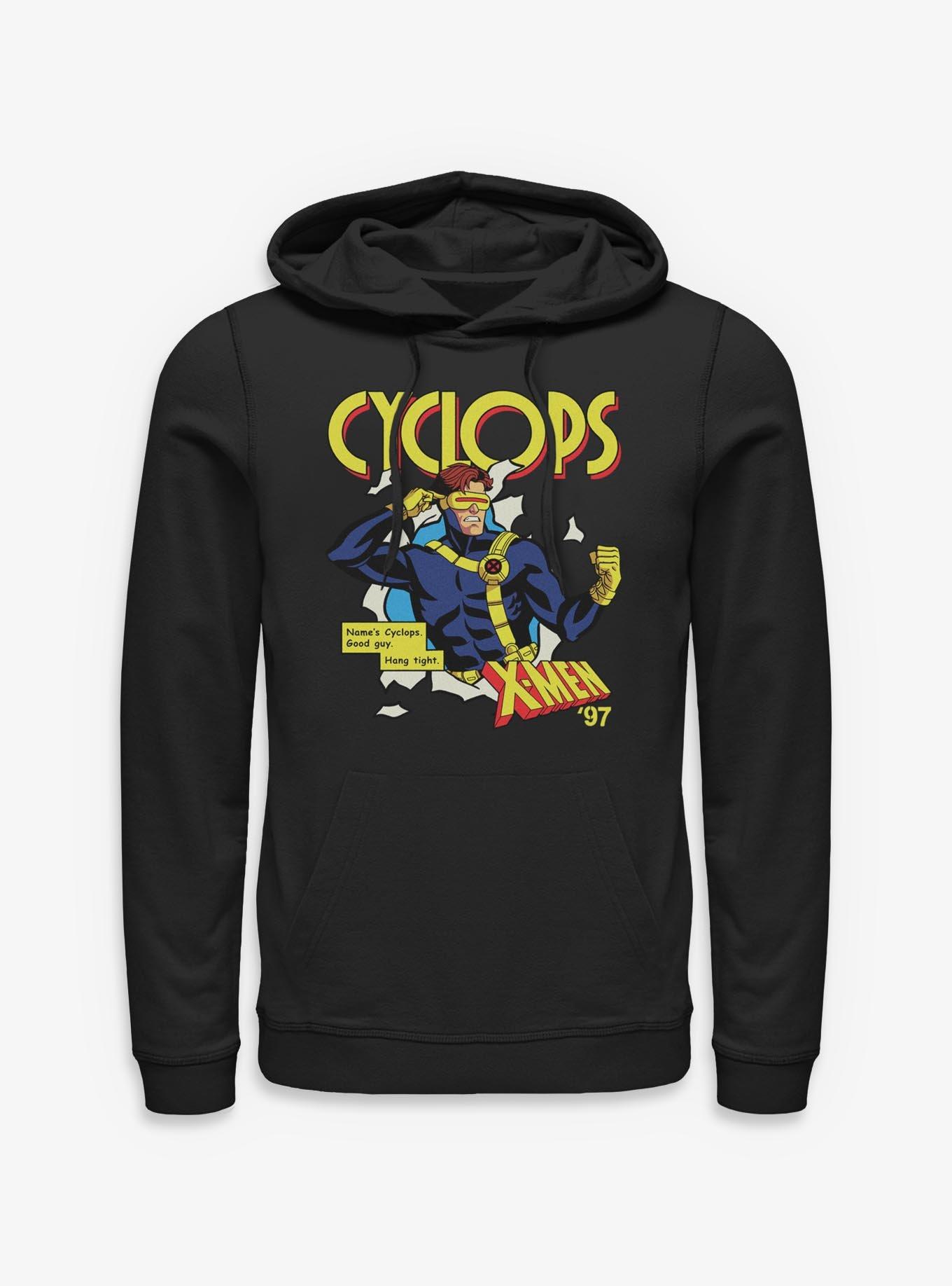 Marvel X-Men '97 Good Guy Cyclops Hoodie BoxLunch Exclusive, , hi-res
