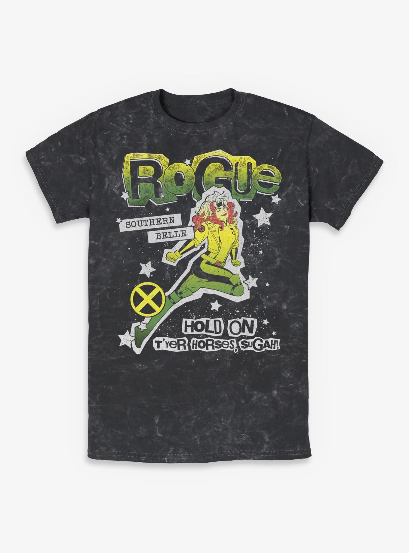 Marvel X-Men '97 Rogue Hold On Sugah Mineral Wash T-Shirt BoxLunch Exclusive, , hi-res