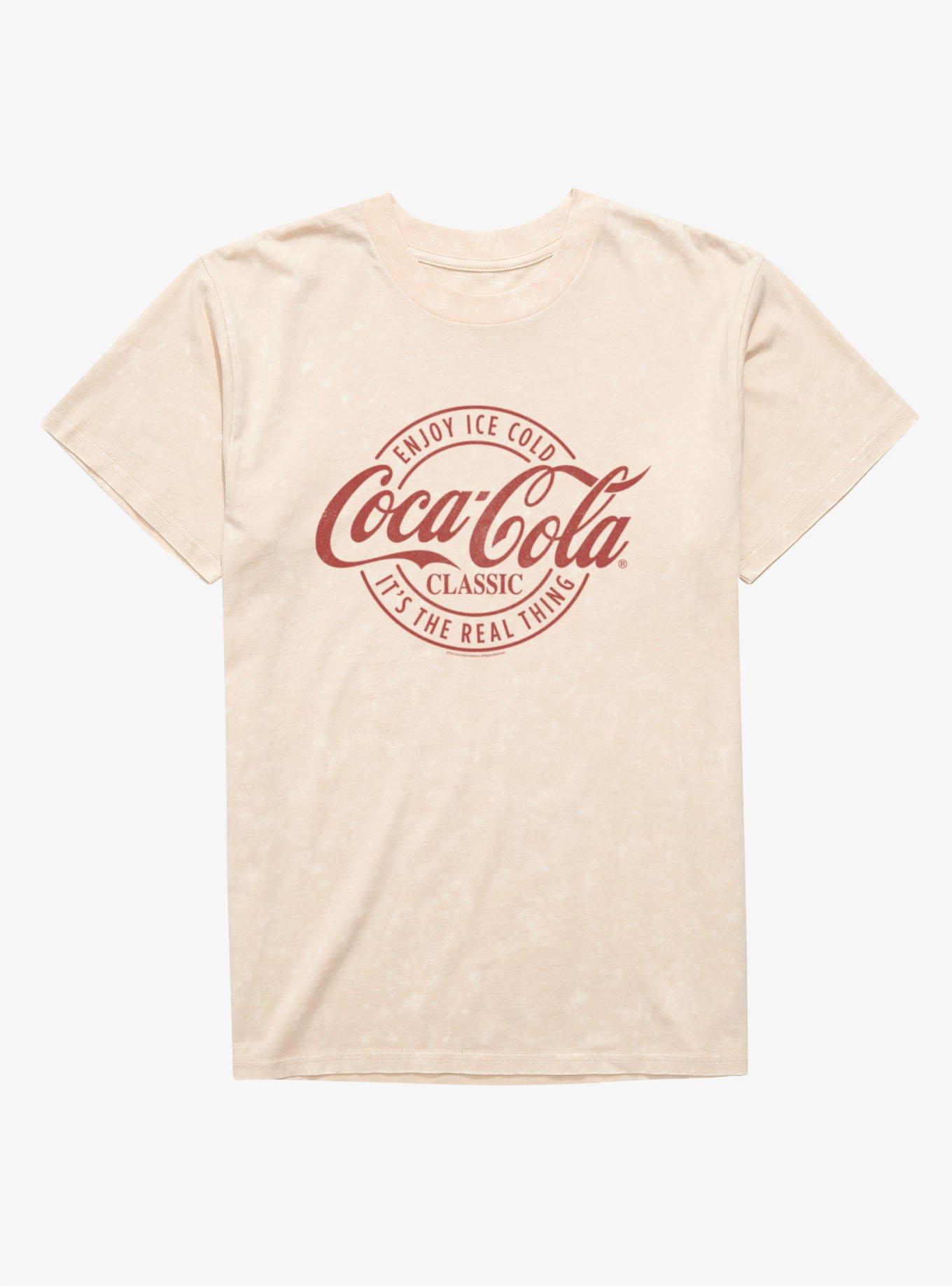 Coca-Cola Classic Enjoy It's The Real Thing Mineral Wash T-Shirt, , hi-res