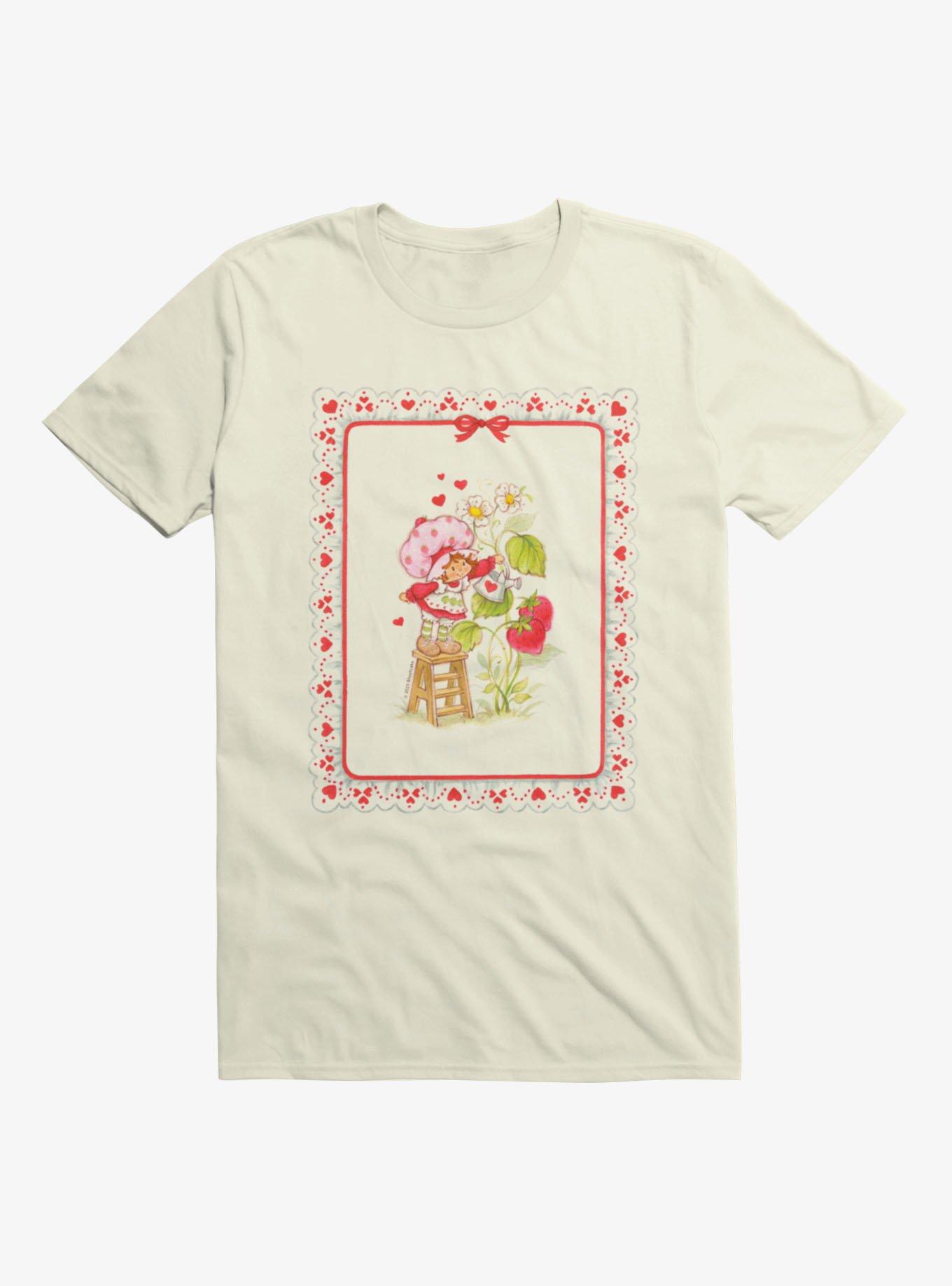 Strawberry Shortcake Watering On The Stool T-Shirt, , hi-res