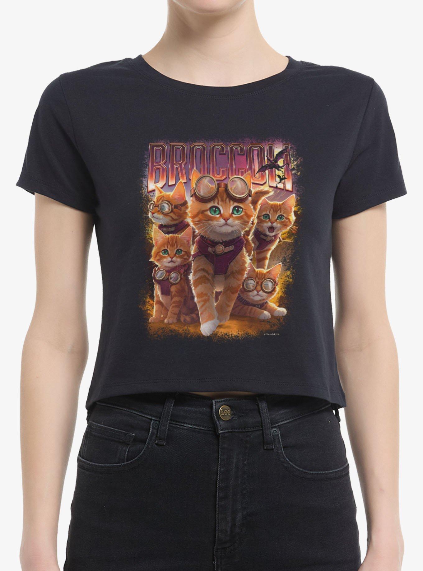 Fourth Wing Broccoli Happy Collage Girls Baby T-Shirt, , hi-res
