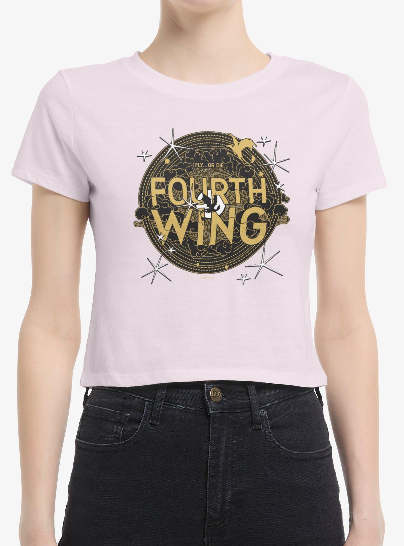 Fourth Wing Crest Fly Or Die Girls Baby T-Shirt, , hi-res