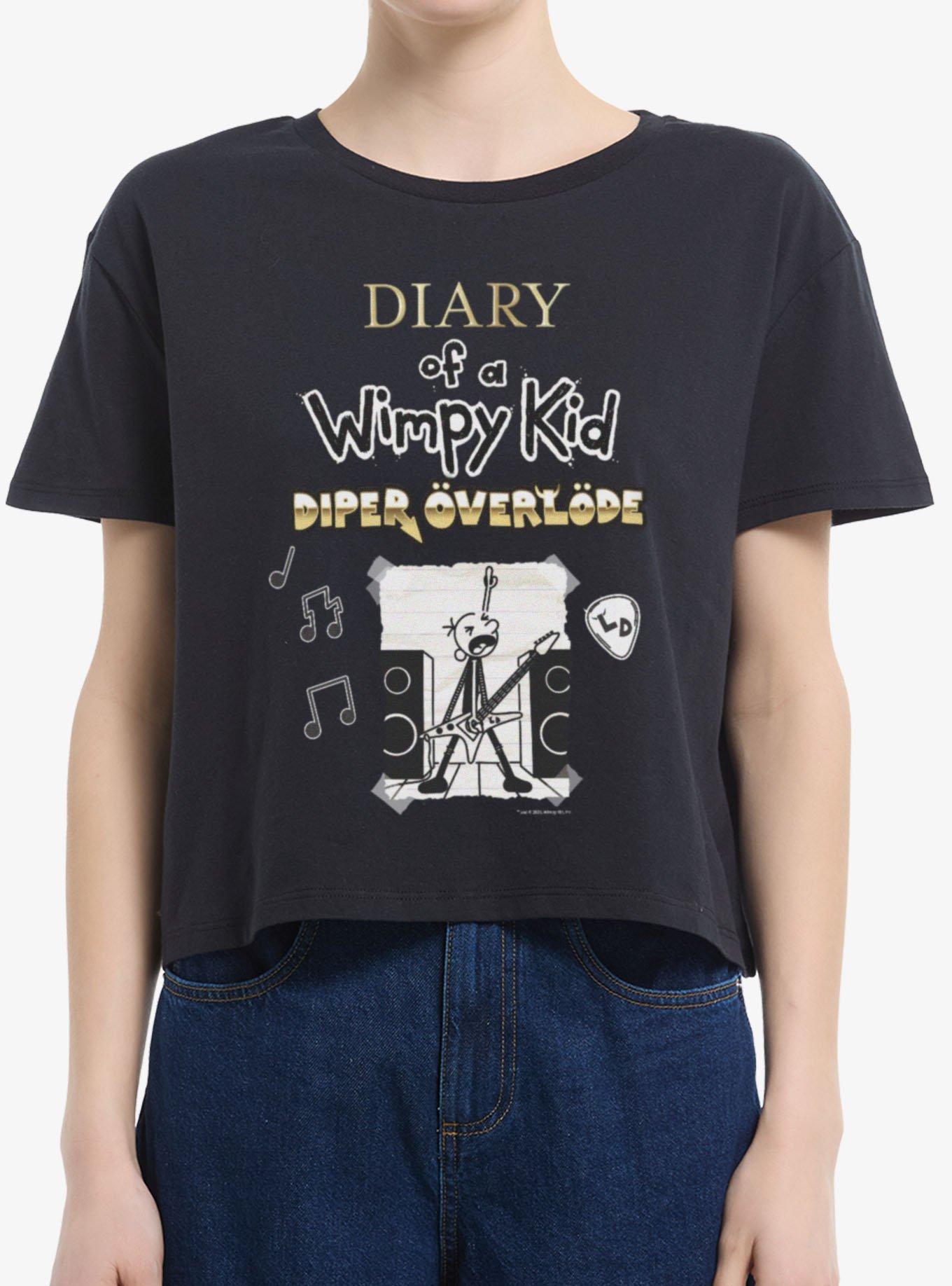Diary Of A Wimpy Kid Rocking Loded Diper Girls Boxy T-Shirt, , hi-res