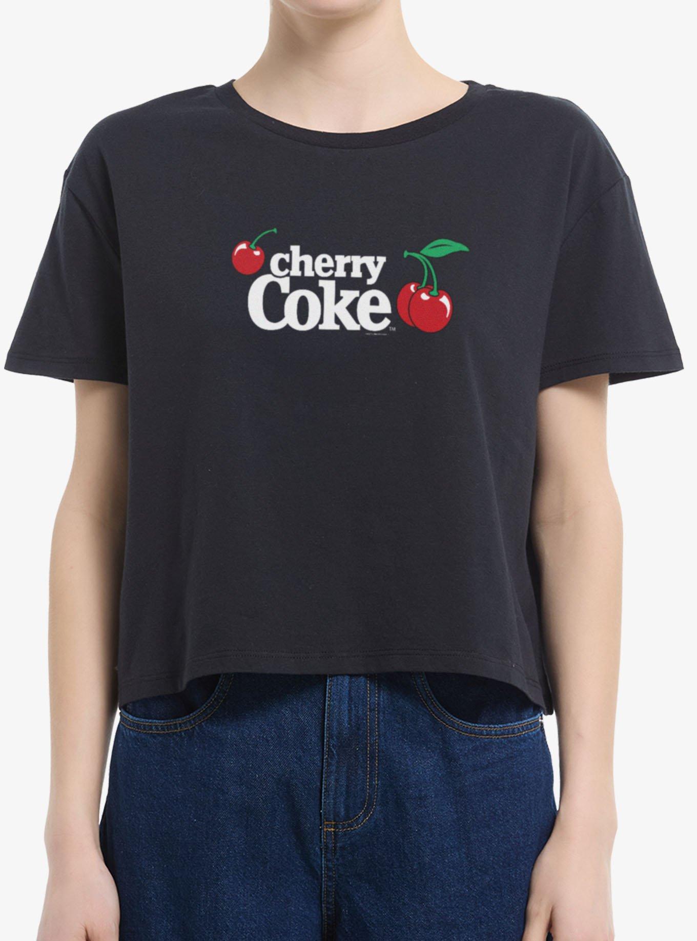 Cherry Coke Cherry Logo Girls Boxy T-Shirt, , hi-res