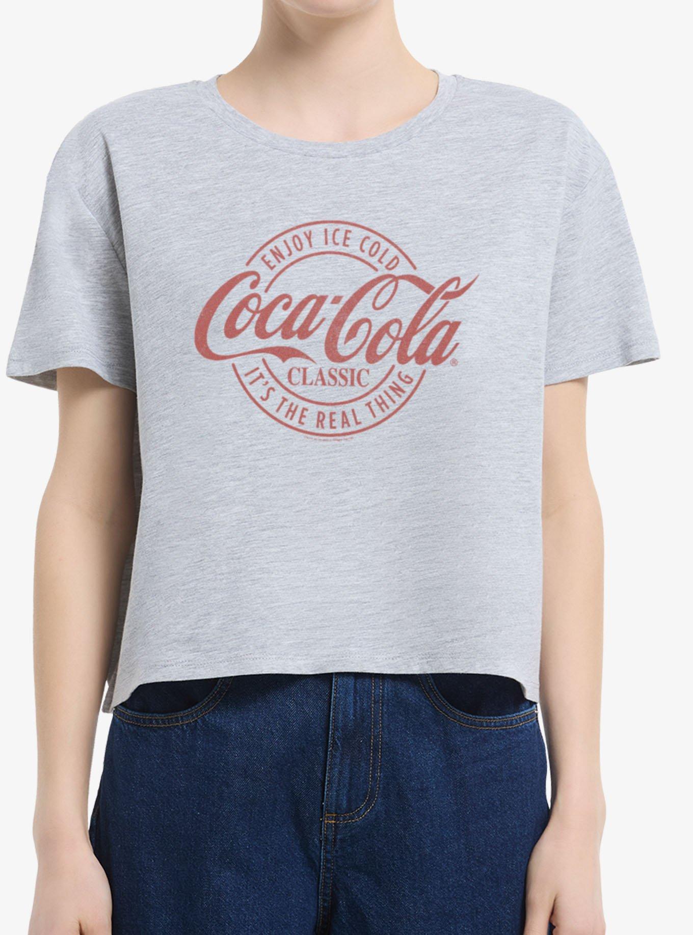 Coca-Cola Classic Enjoy It's The Real Thing Girls Boxy T-Shirt, , hi-res