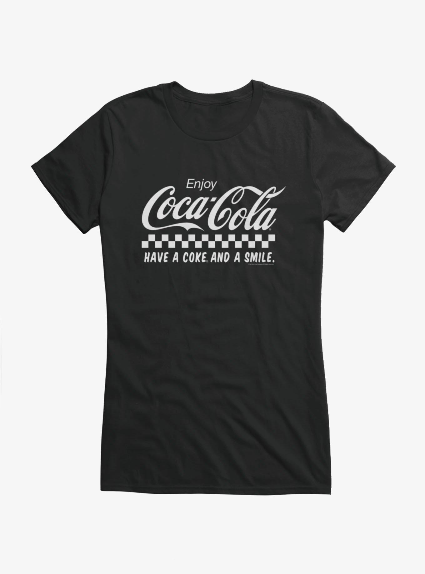 Coca-Cola Checkered Have A Coke Have A Smile Girls T-Shirt, , hi-res