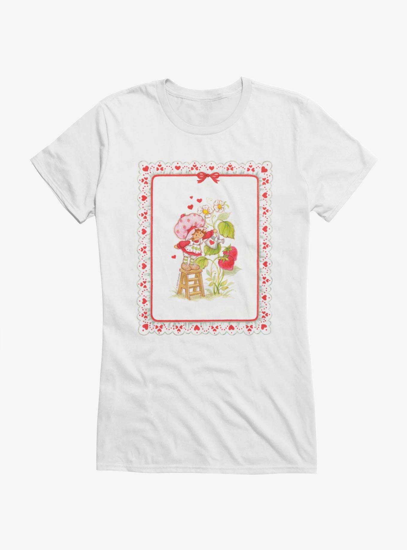 Strawberry Shortcake Watering On The Stool Girls T-Shirt, , hi-res