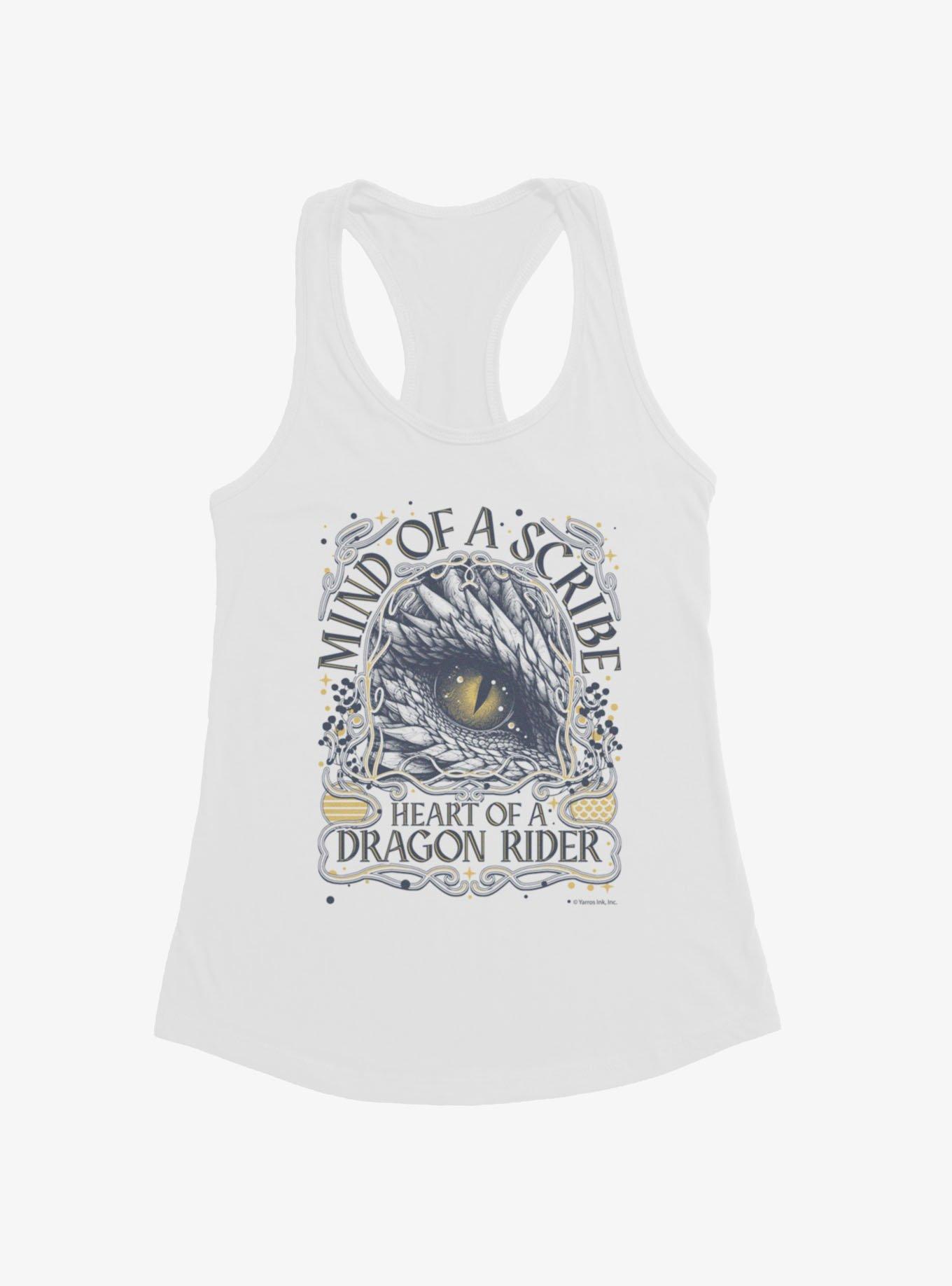 Fourth Wing Mind Of A Scribe Heart Of A Dragon Rider Girls Tank, , hi-res