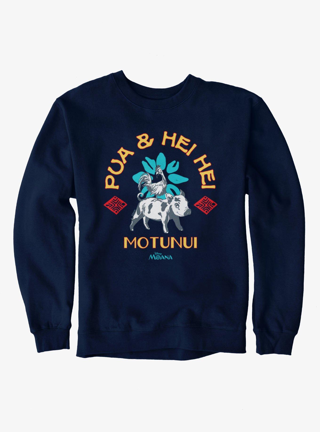 Disney Moana Pua And Hei Hei Motunui Sweatshirt Hot Topic Exclusive, , hi-res