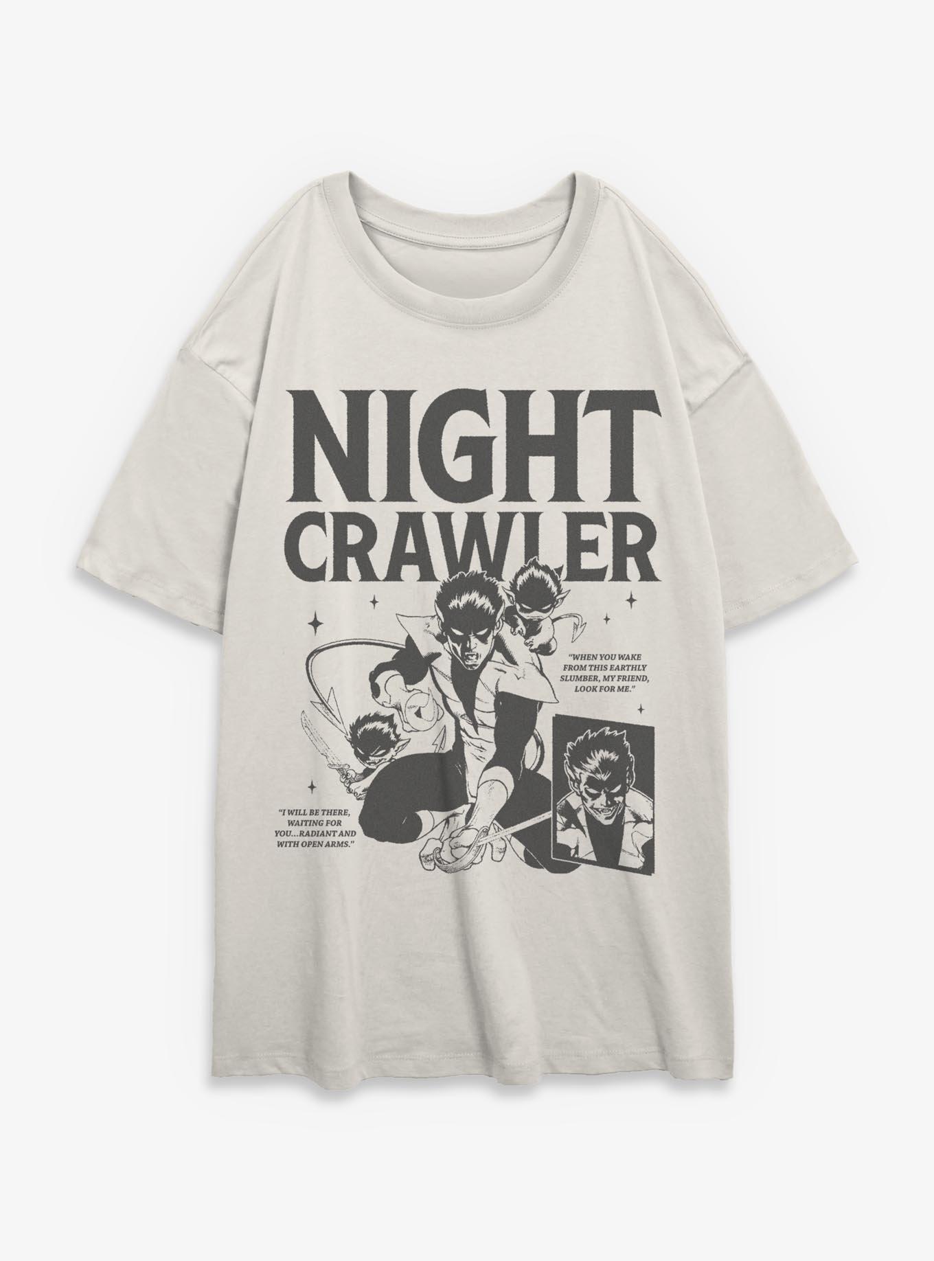 Marvel X-Men Nightcrawler Girls Oversized T-Shirt Hot Topic Exclusive, , hi-res