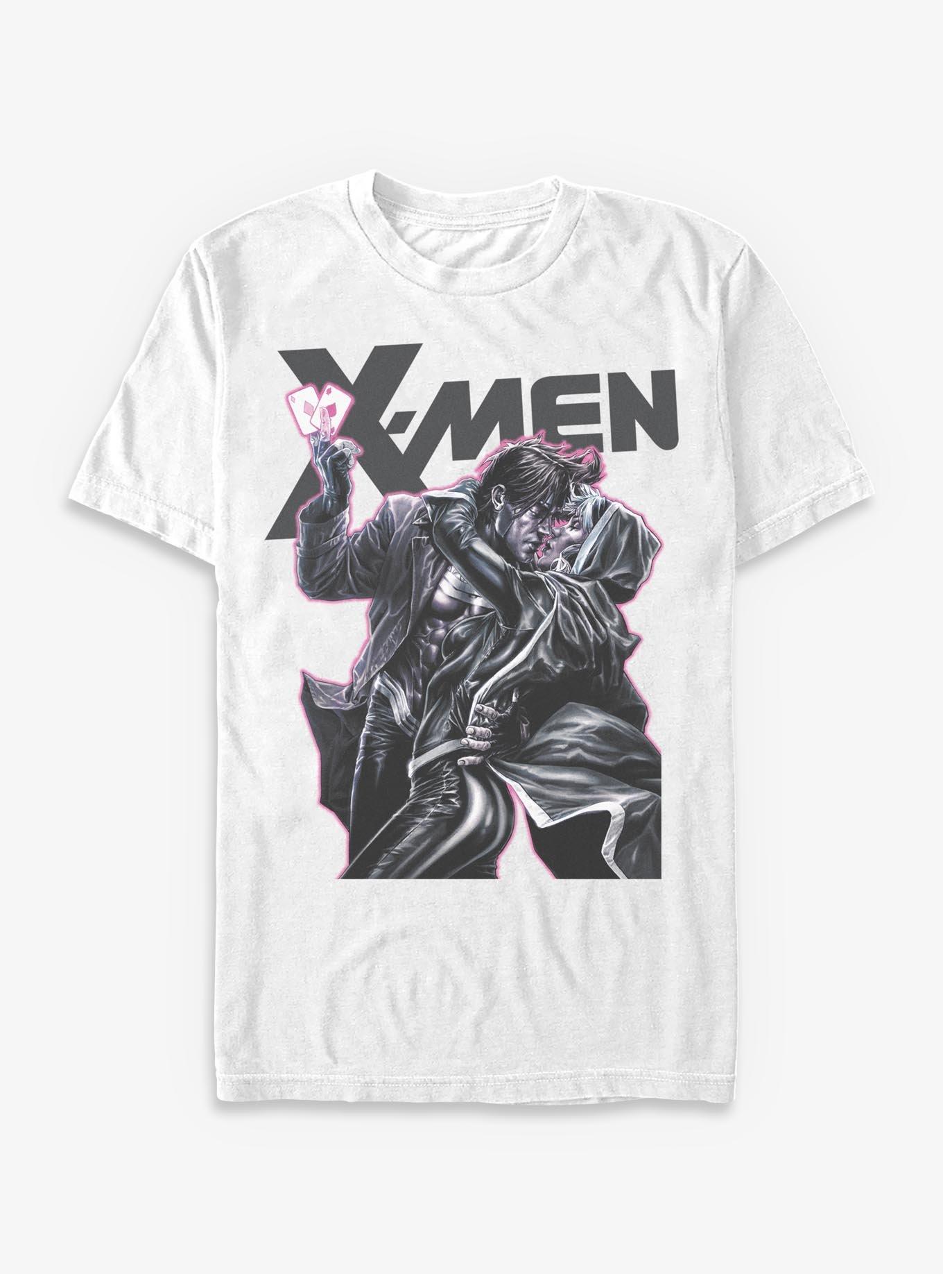 Marvel X-Men Rogue & Gambit Kiss T-Shirt Hot Topic Exclusive, , hi-res