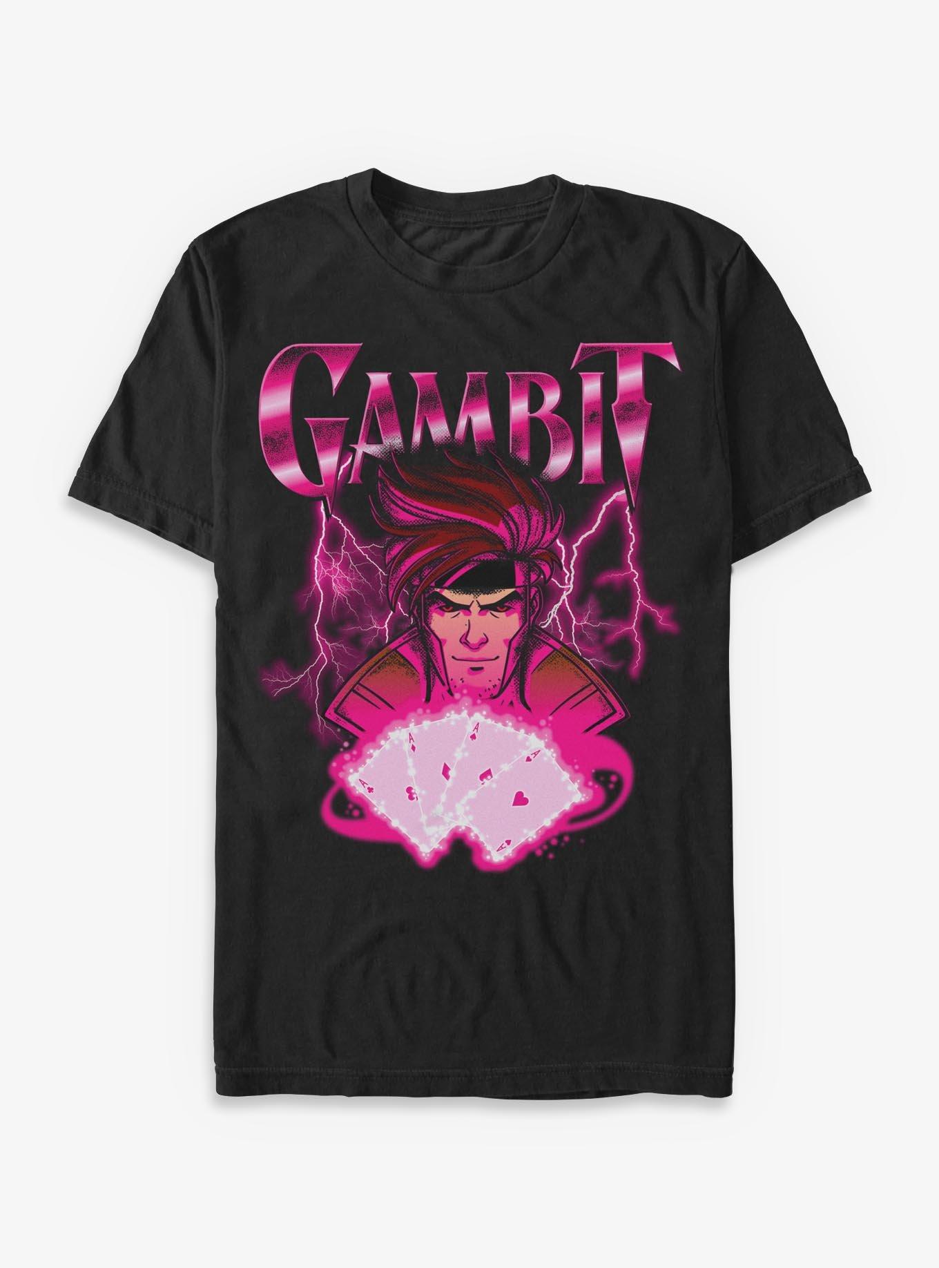 Marvel X-Men '97 Gambit Cards T-Shirt Hot Topic Exclusive, , hi-res