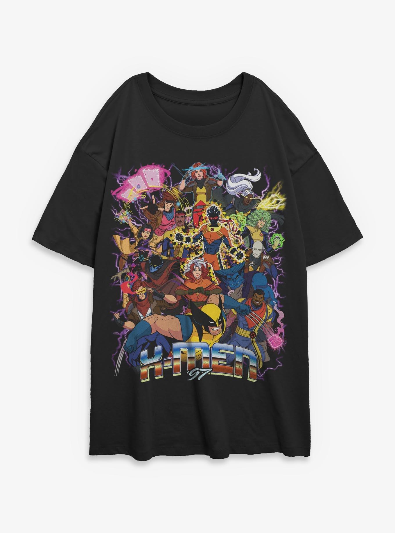 Marvel X-Men '97 Epic Team Girls Oversized T-Shirt Hot Topic Exclusive, , hi-res